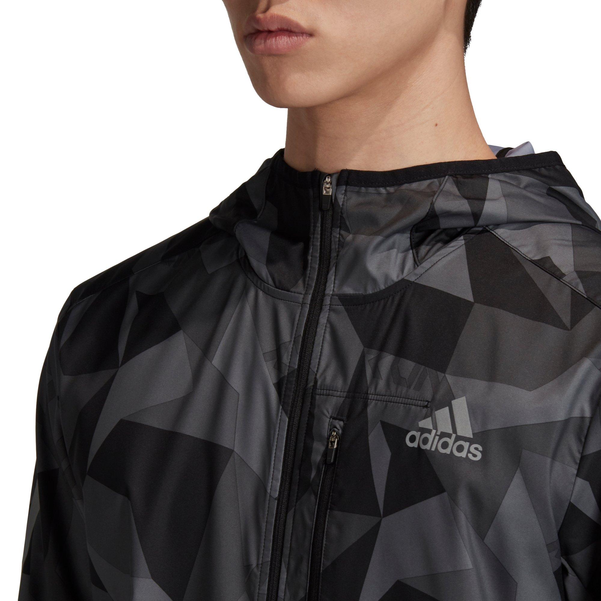 adidas own the run jacket camo