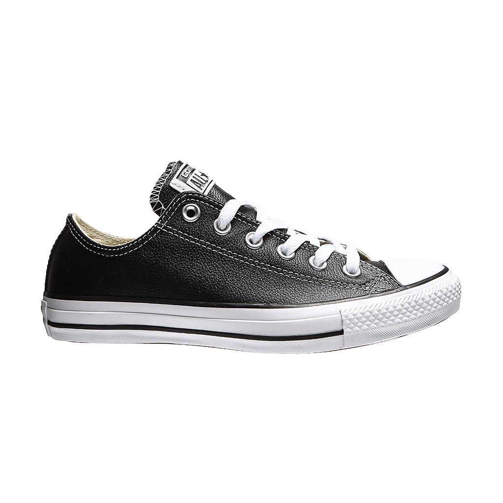 converse ox black leather