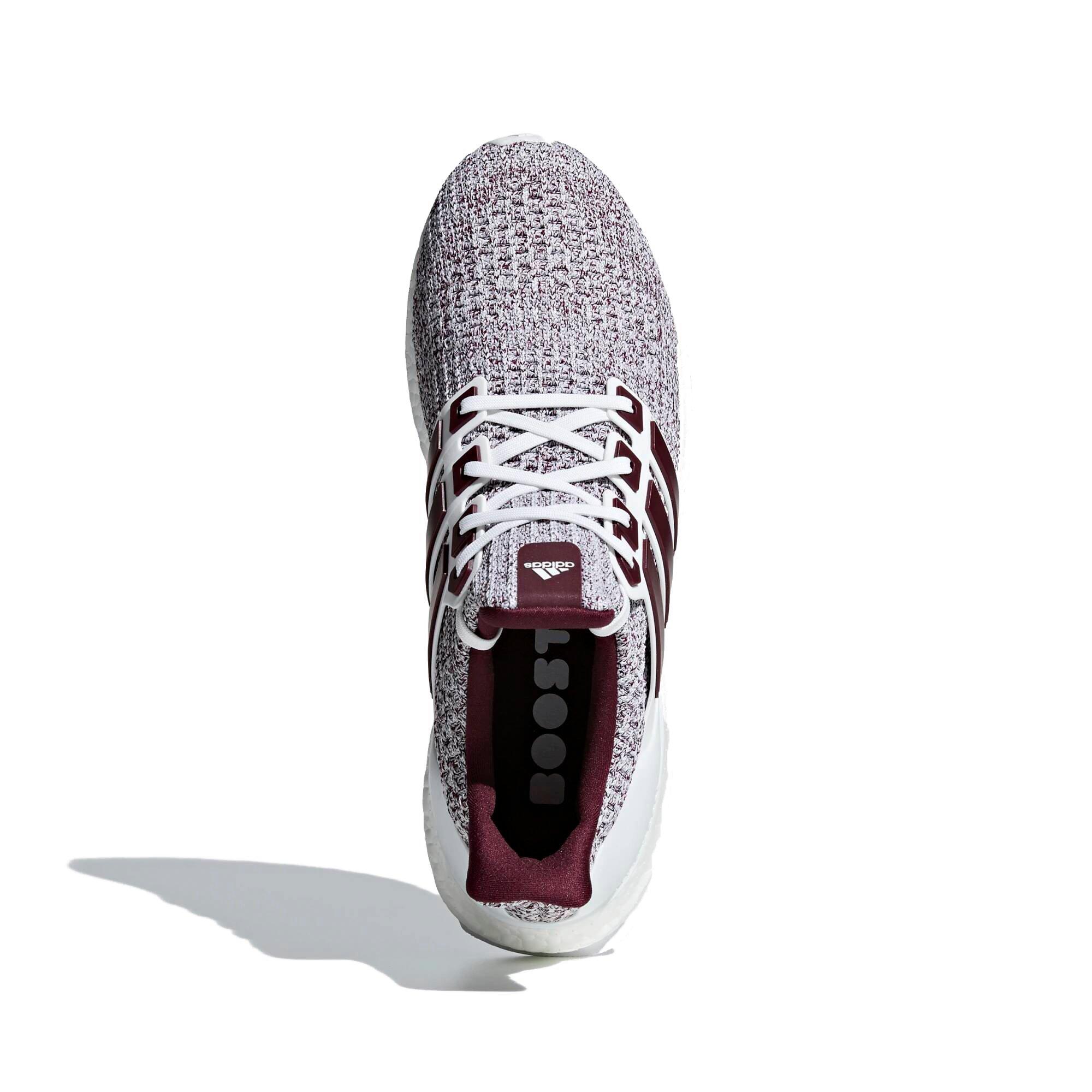 white maroon ultra boost