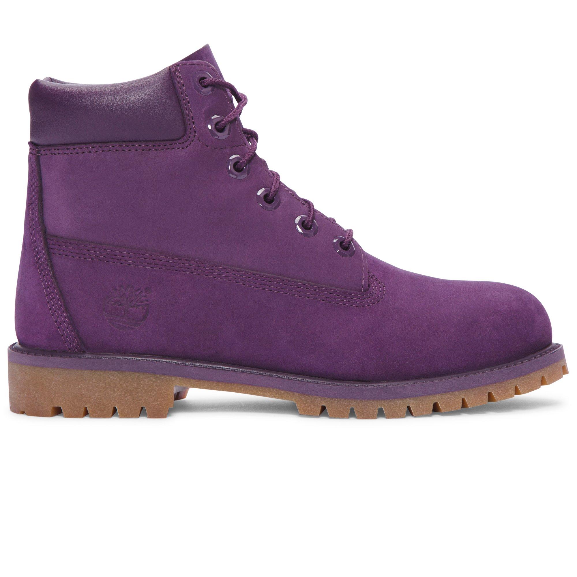 kids purple timberlands