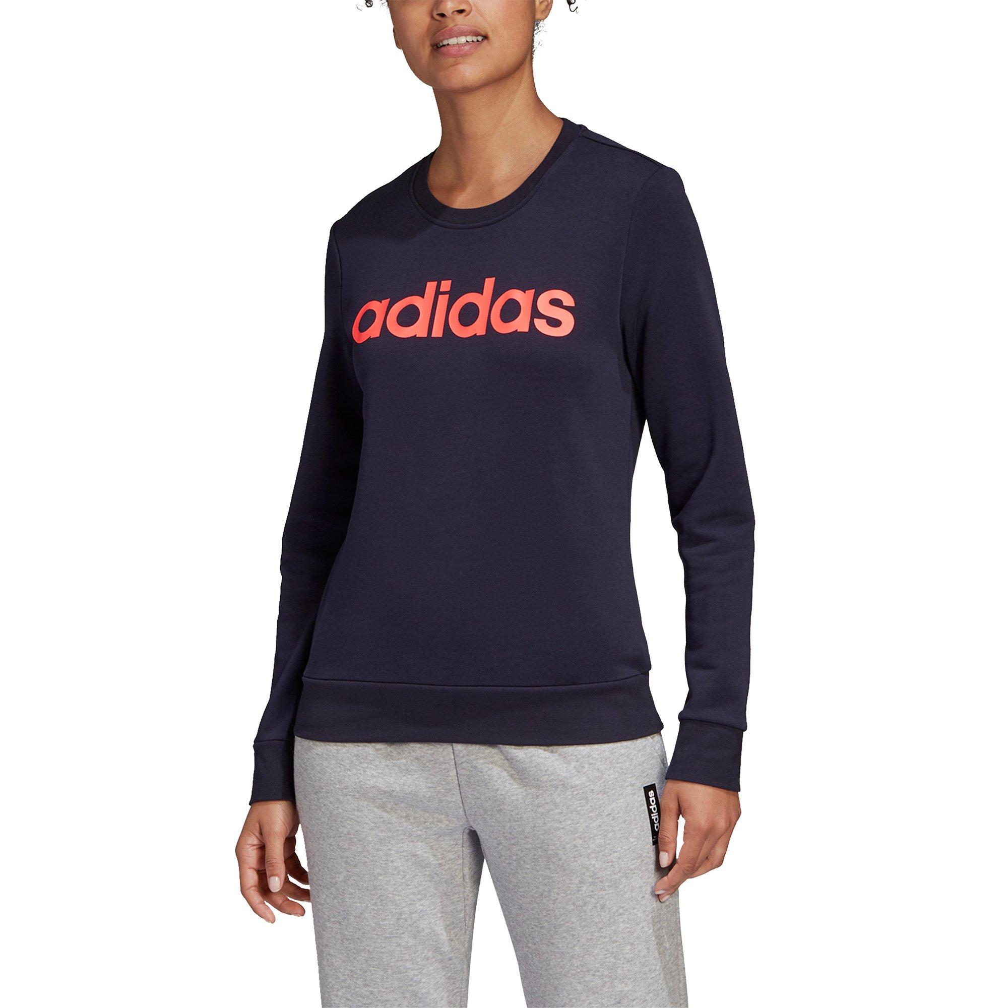adidas women's essentials linear sweatshirt