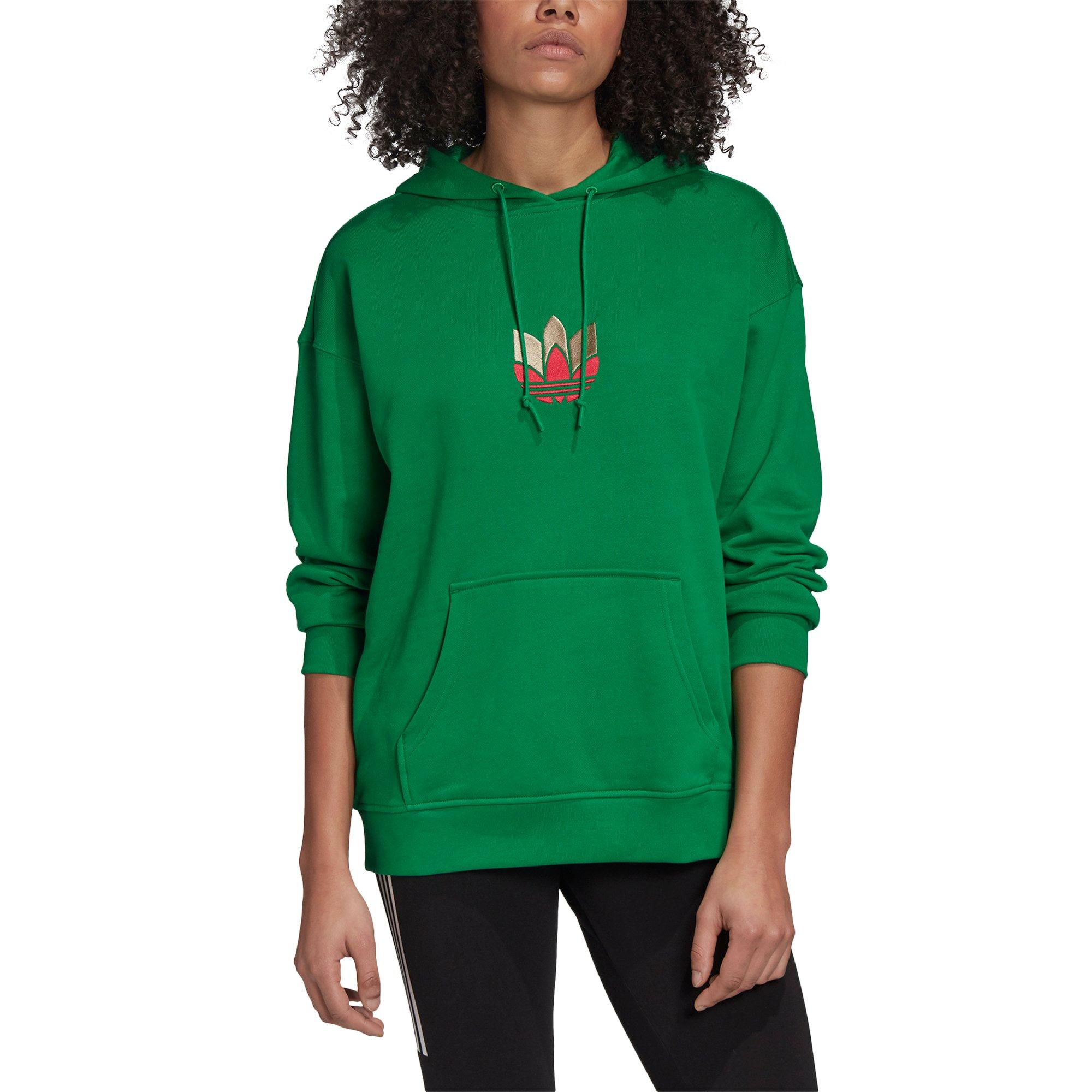 green adidas hoodie womens