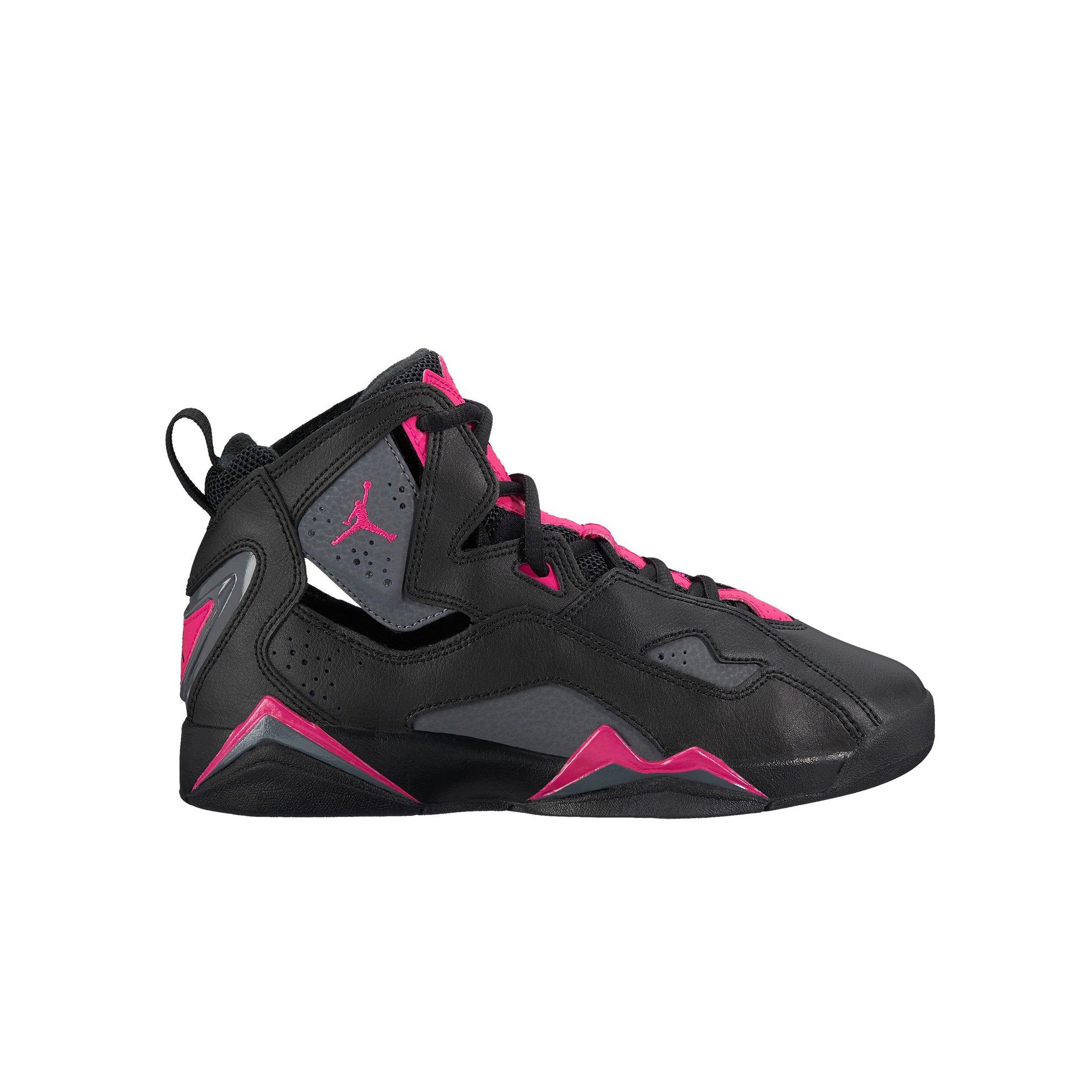 jordan true flight black pink