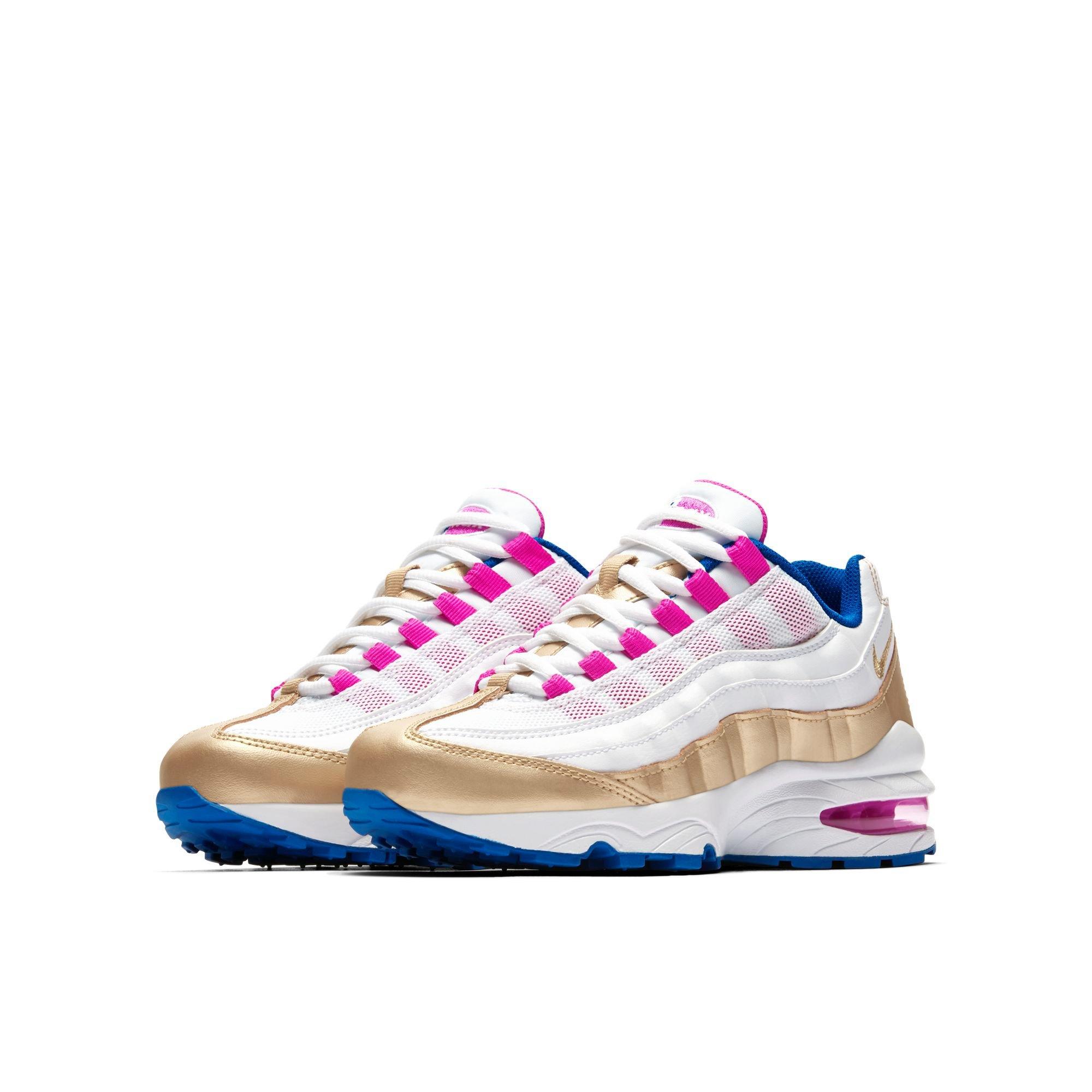 gold and white air max 95