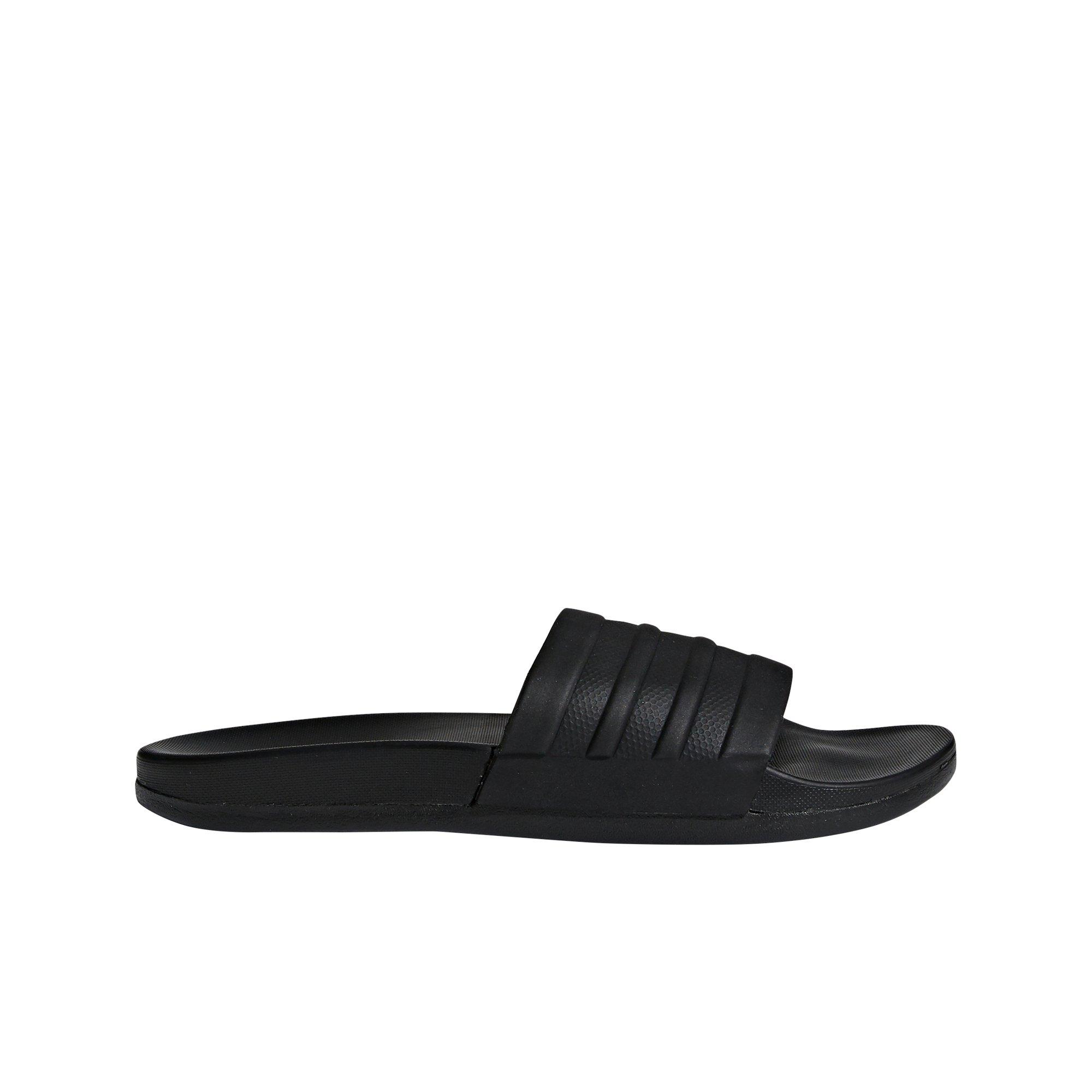 adidas womens black slides