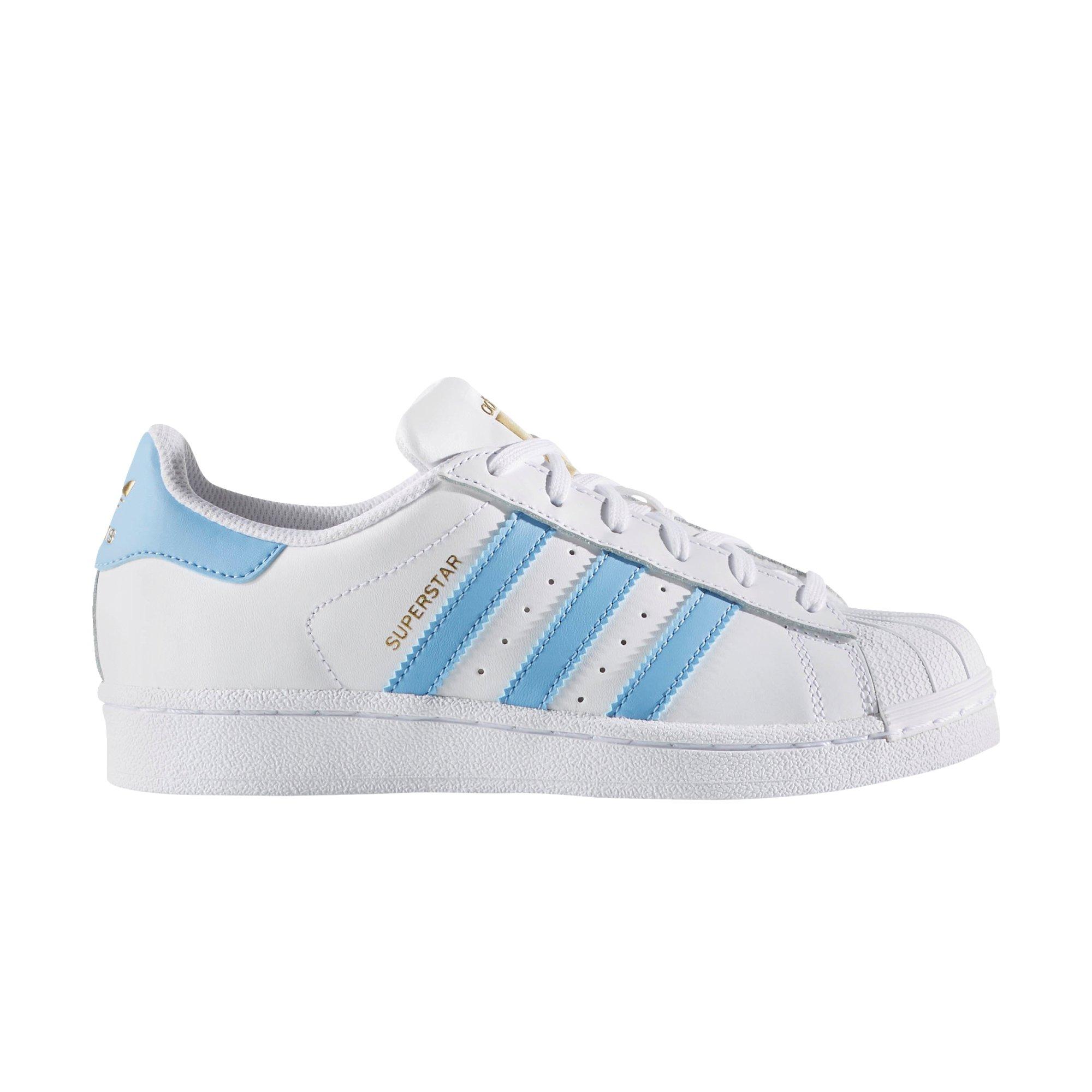 adidas superstar white blue