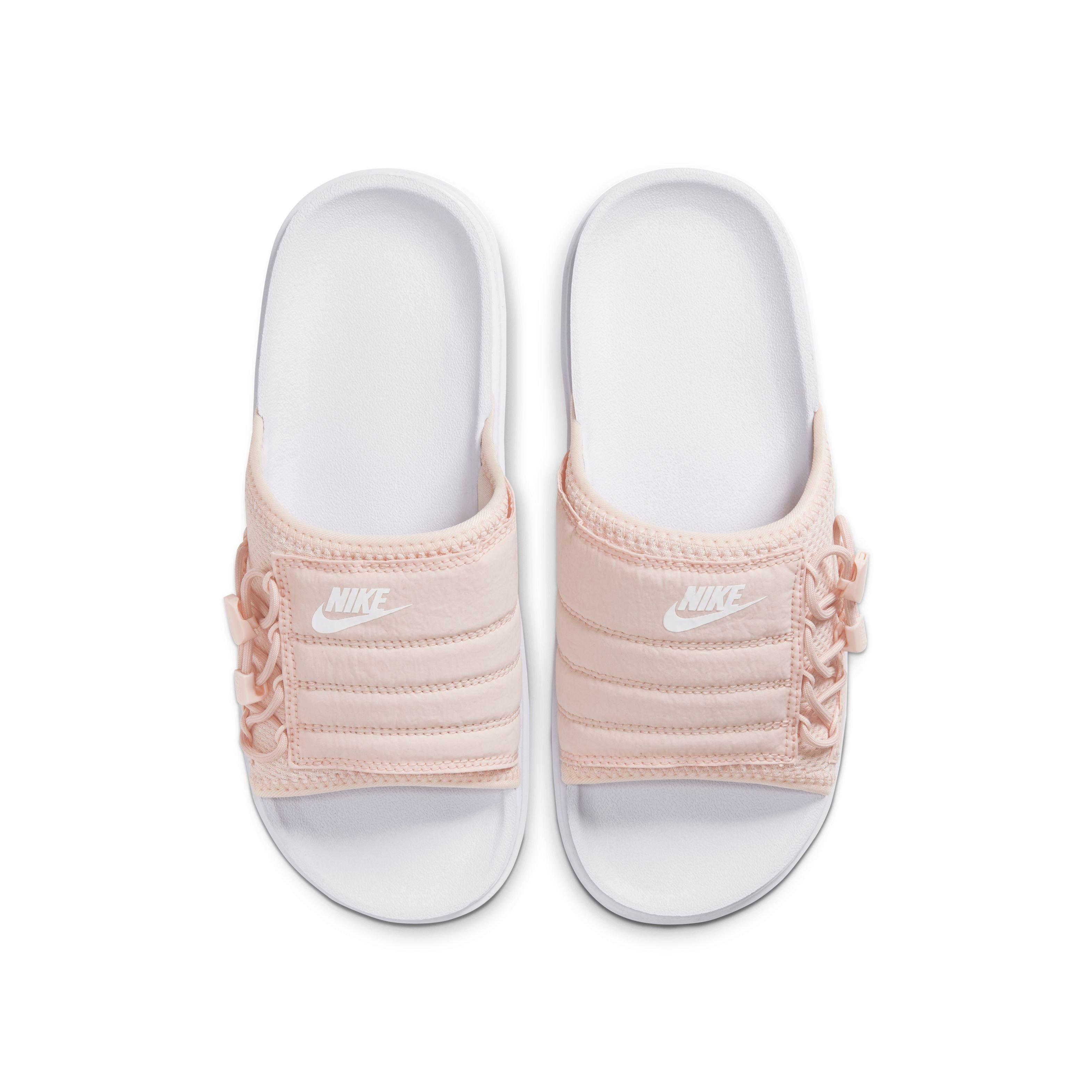 baby pink nike slides