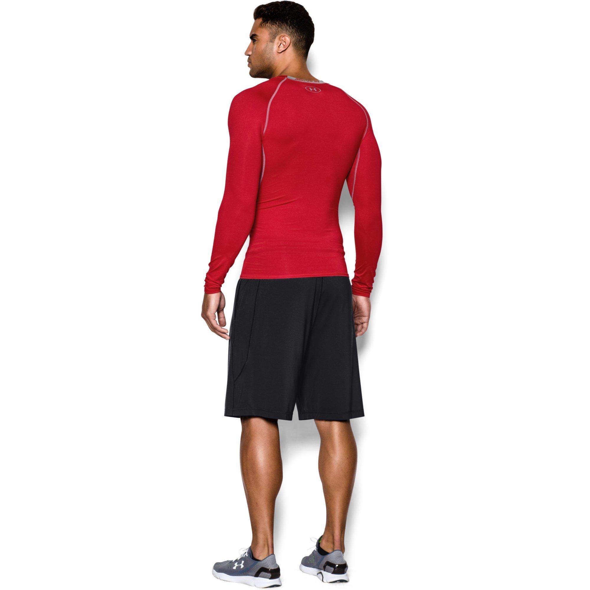 under armour red compression shirt