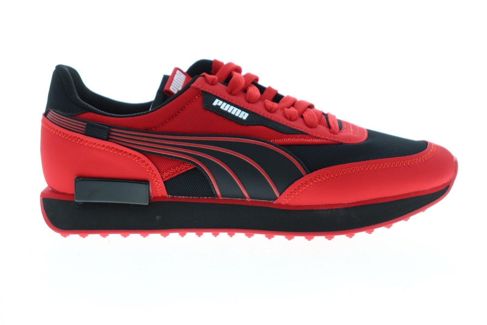 mens red and black puma shoes