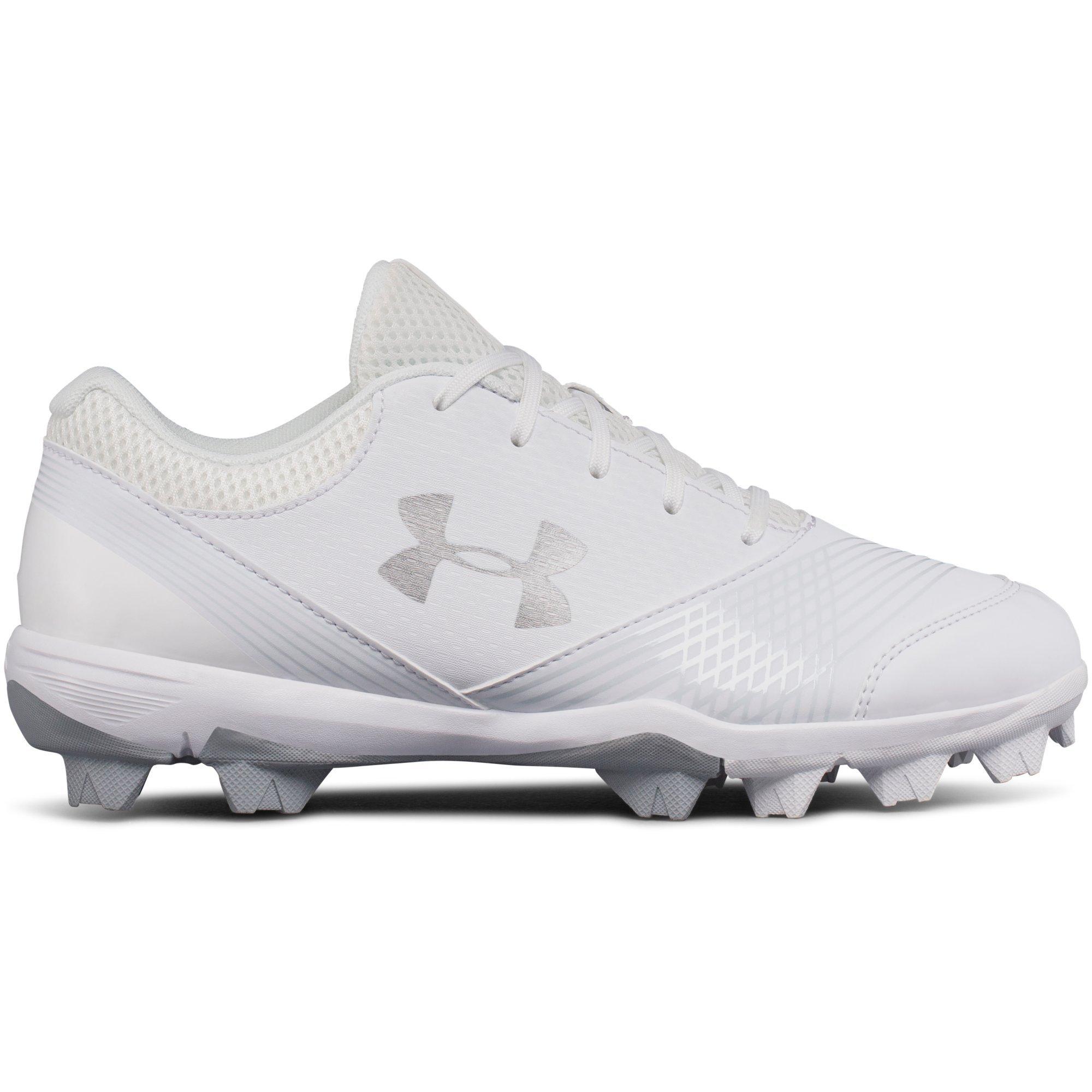 under armour white metal softball cleats