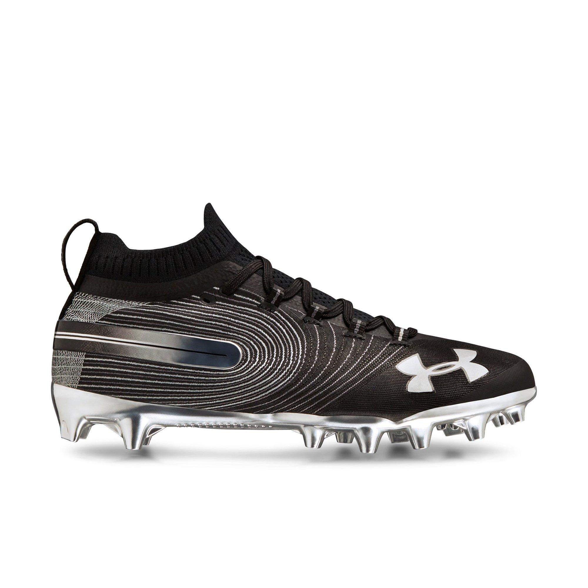 white and gold under armour cleats