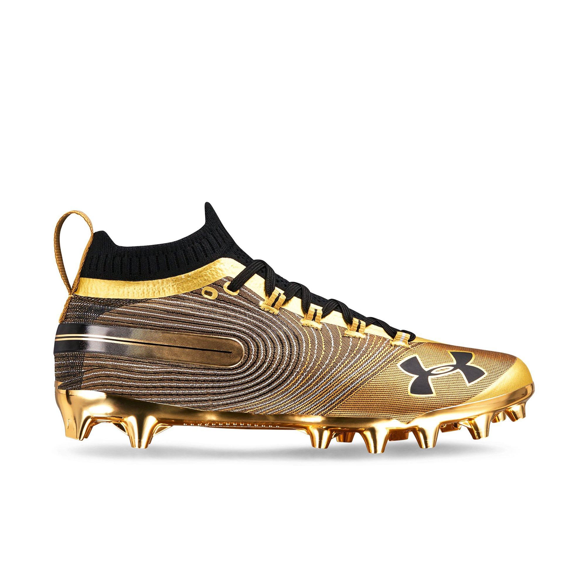 black and gold football cleats