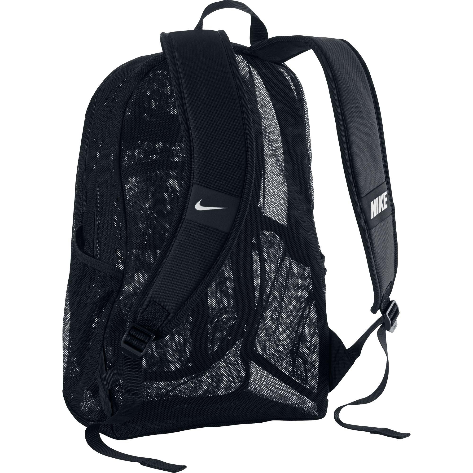 nike brasilia mesh backpack black