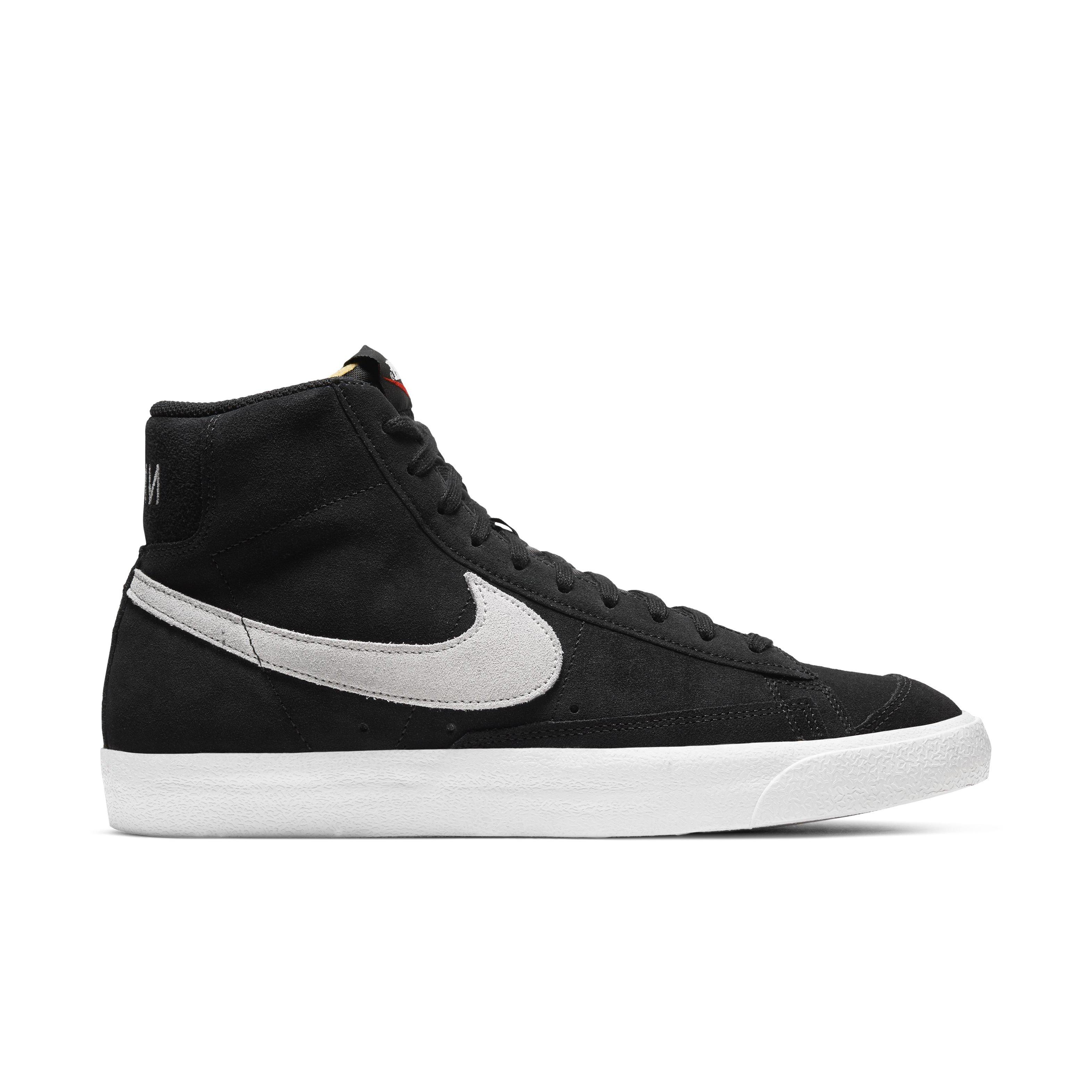 nike blazer mid black suede