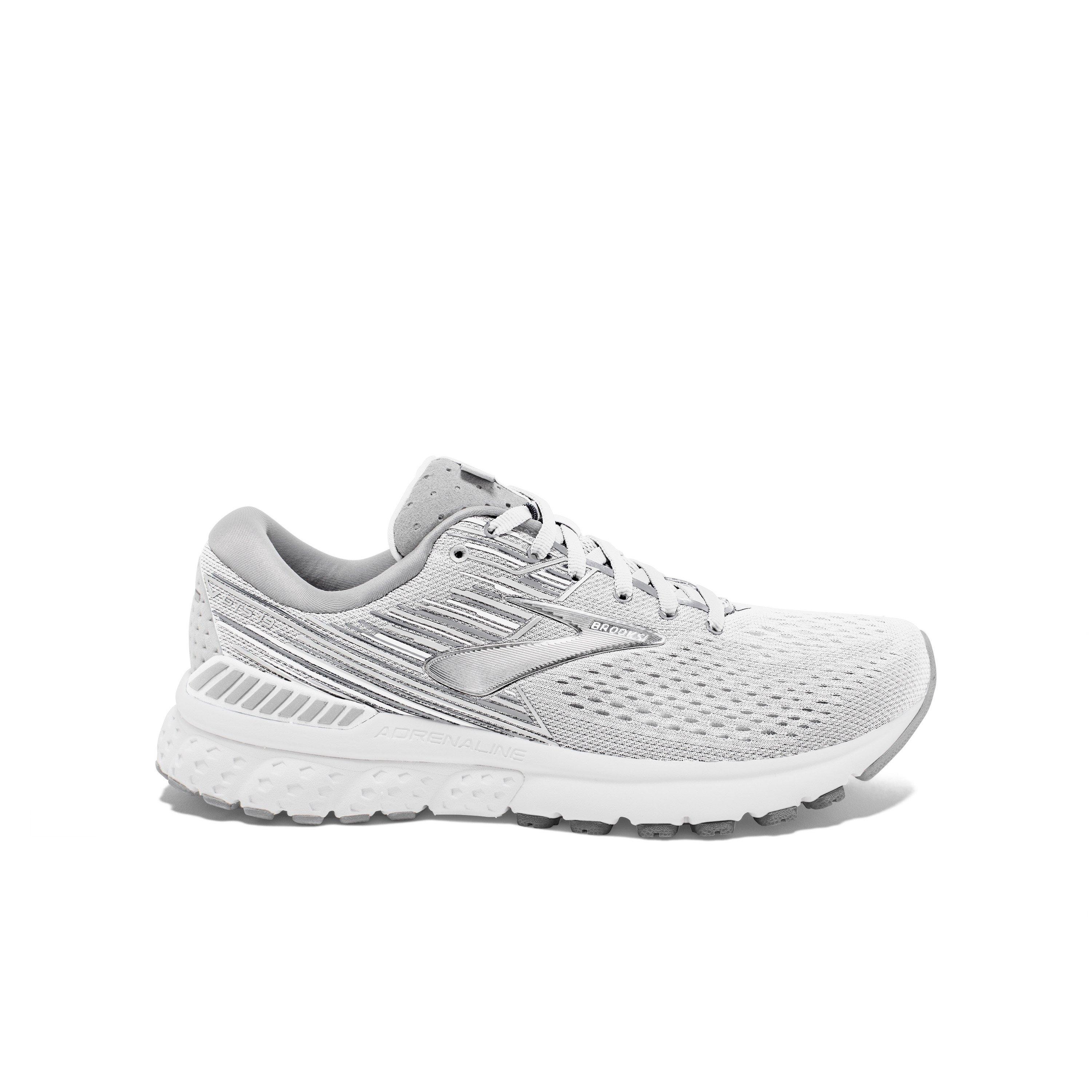 brooks adrenaline gts 19 white black grey