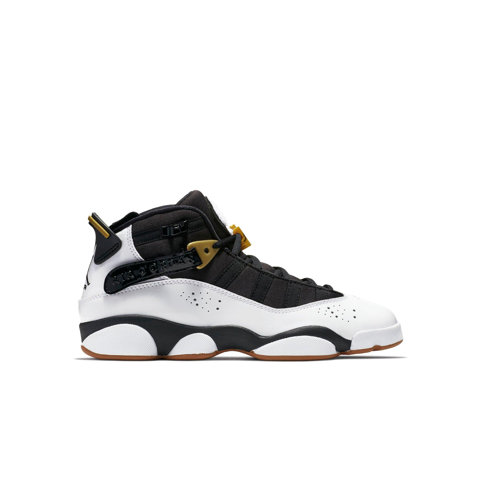jordan six rings black and gold