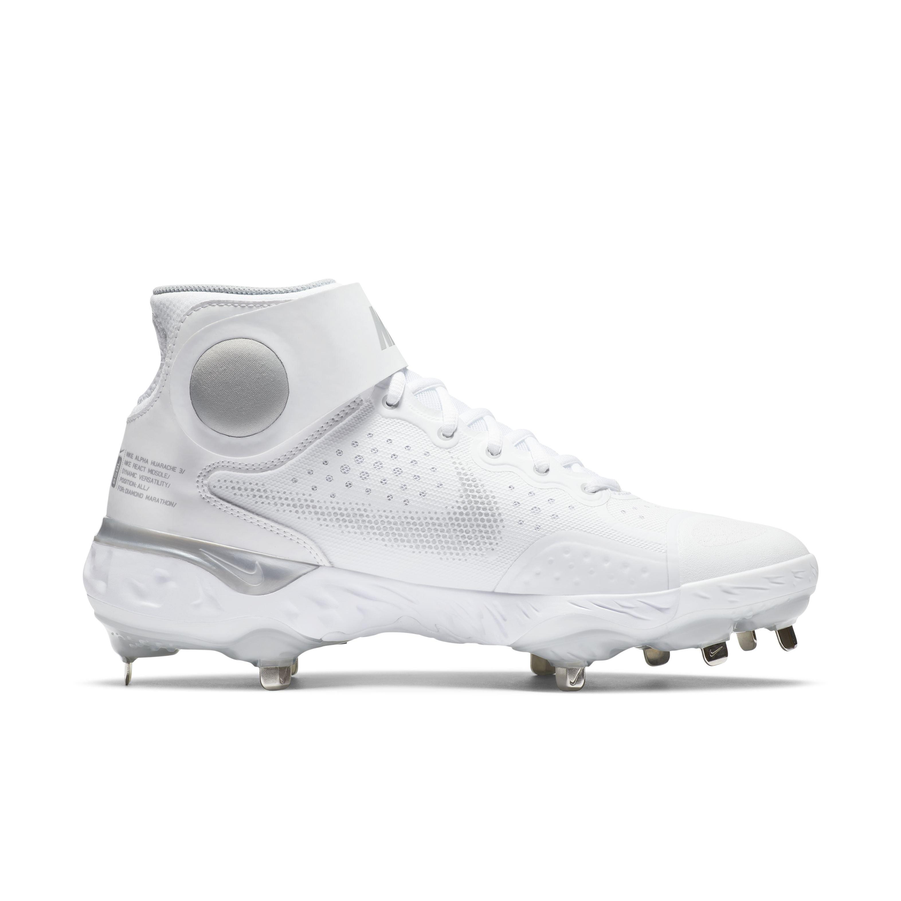 alpha huarache elite mid metal mens baseball cleats