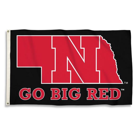 Big Red Sports >> Bsi Products Nebraska Cornhuskers Go Big Red State Outline Flag Big Red Sports >> Bsi Products Nebraska Cornhuskers Go Big Red State Outline Flag