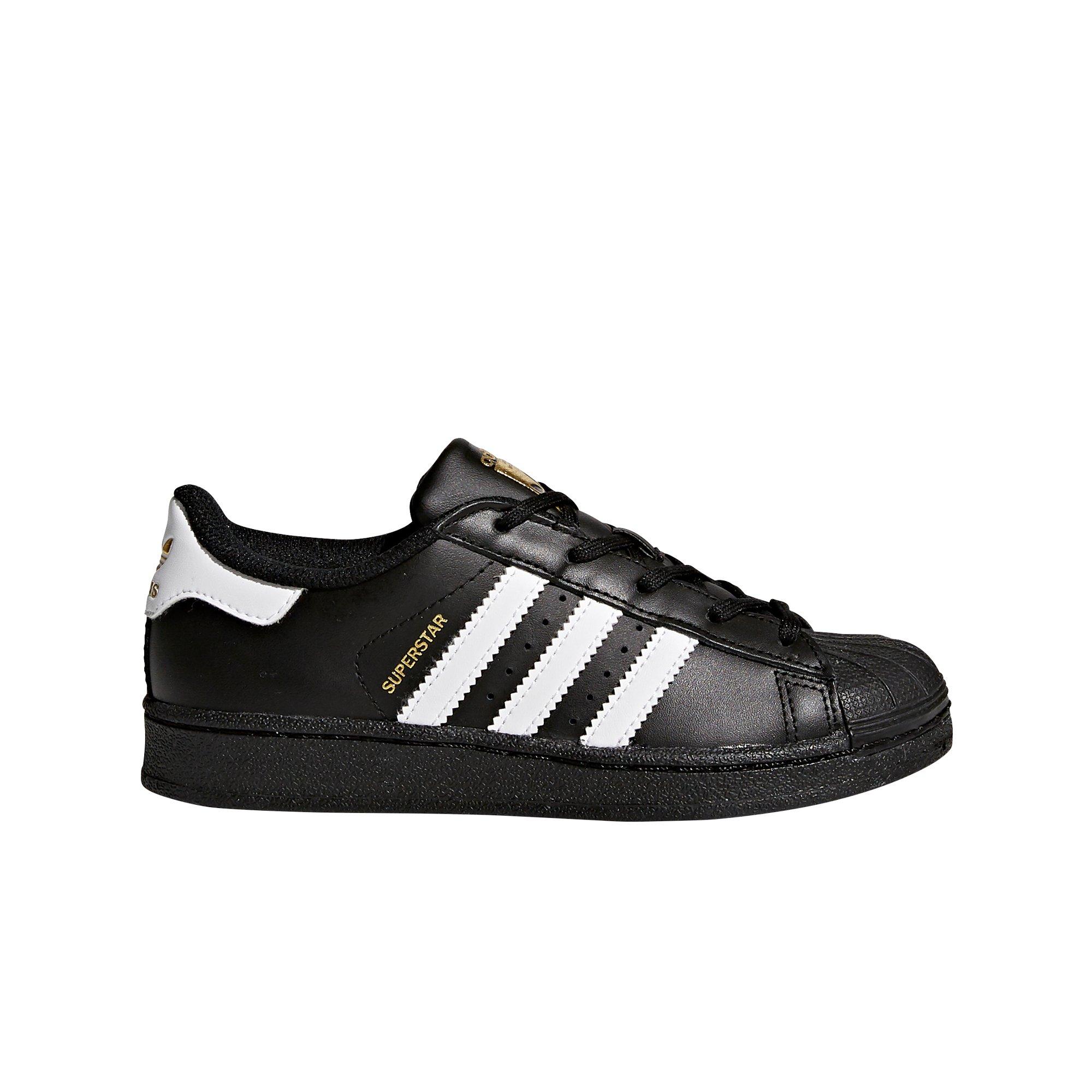 preschool adidas superstar black