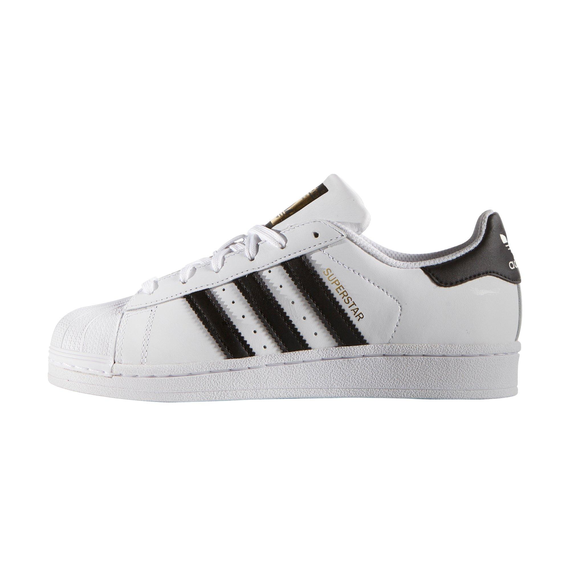 all white shell toe adidas grade school