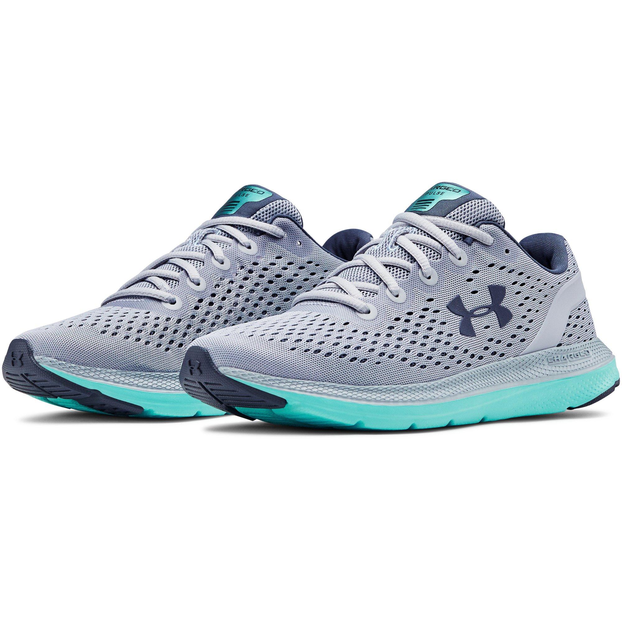 under armour grey and blue shoes