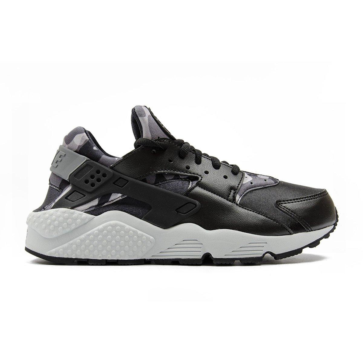 nike air huarache black and white