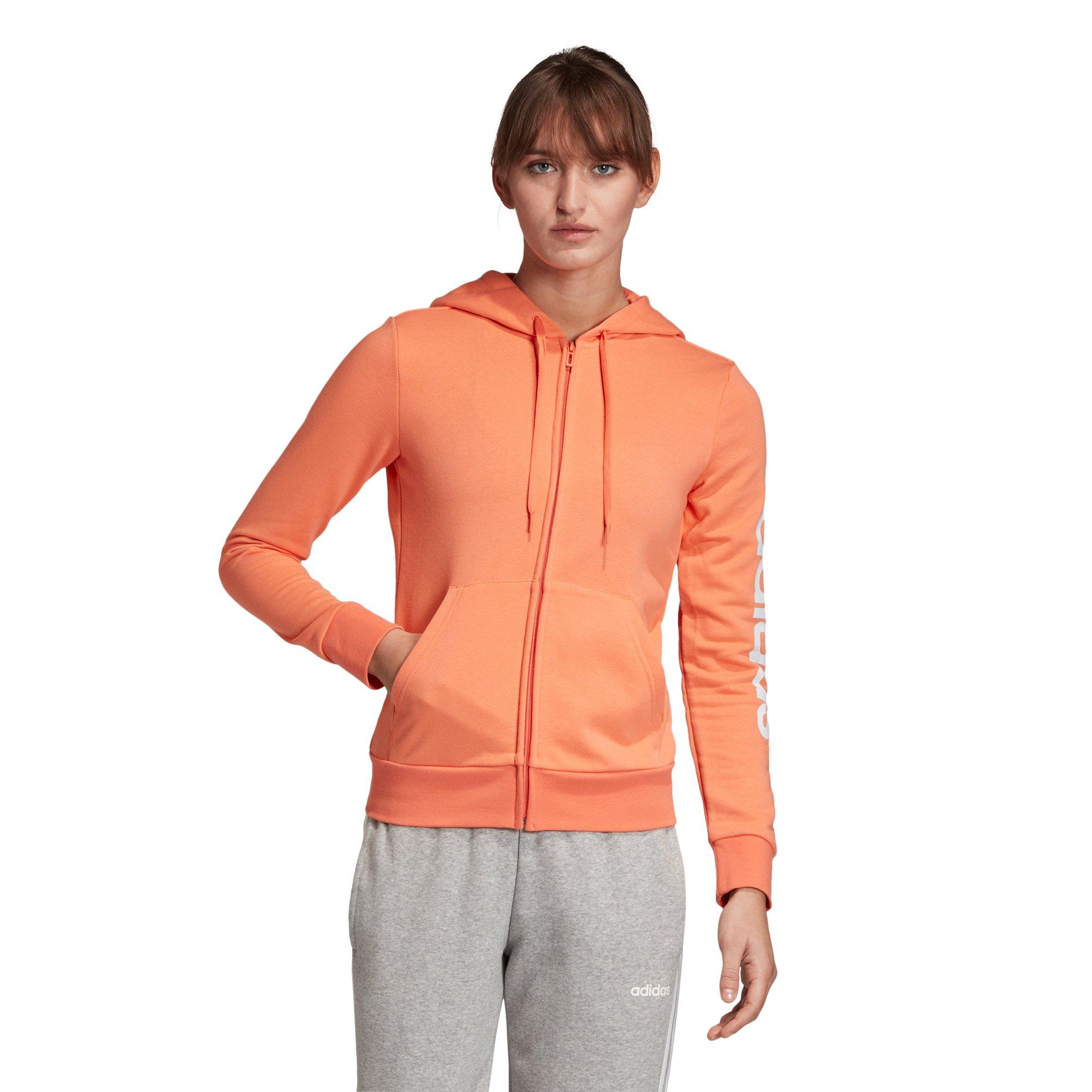 adidas hoodie coral
