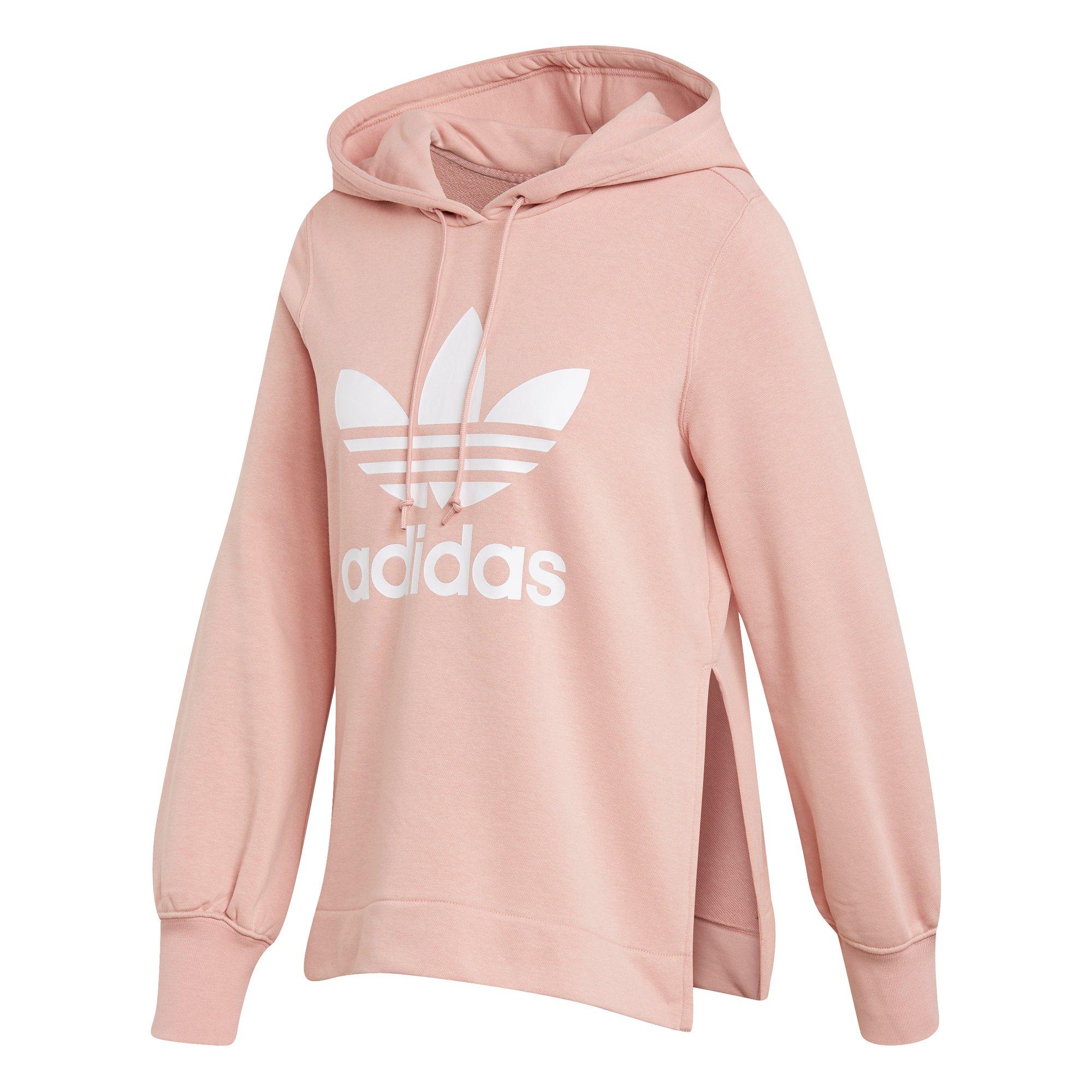 pink adidas hoodie womens