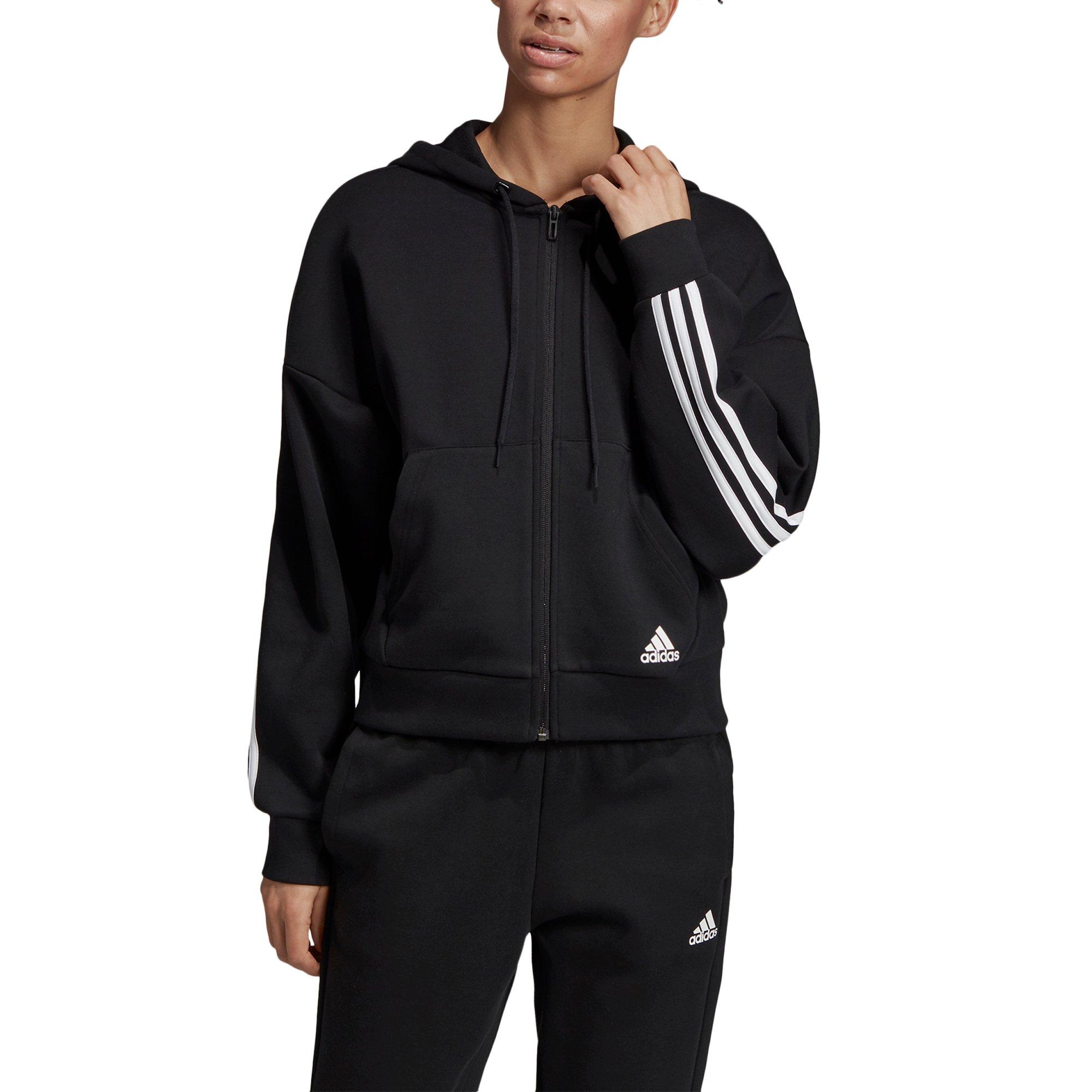 adidas women's 3 stripes hoodie