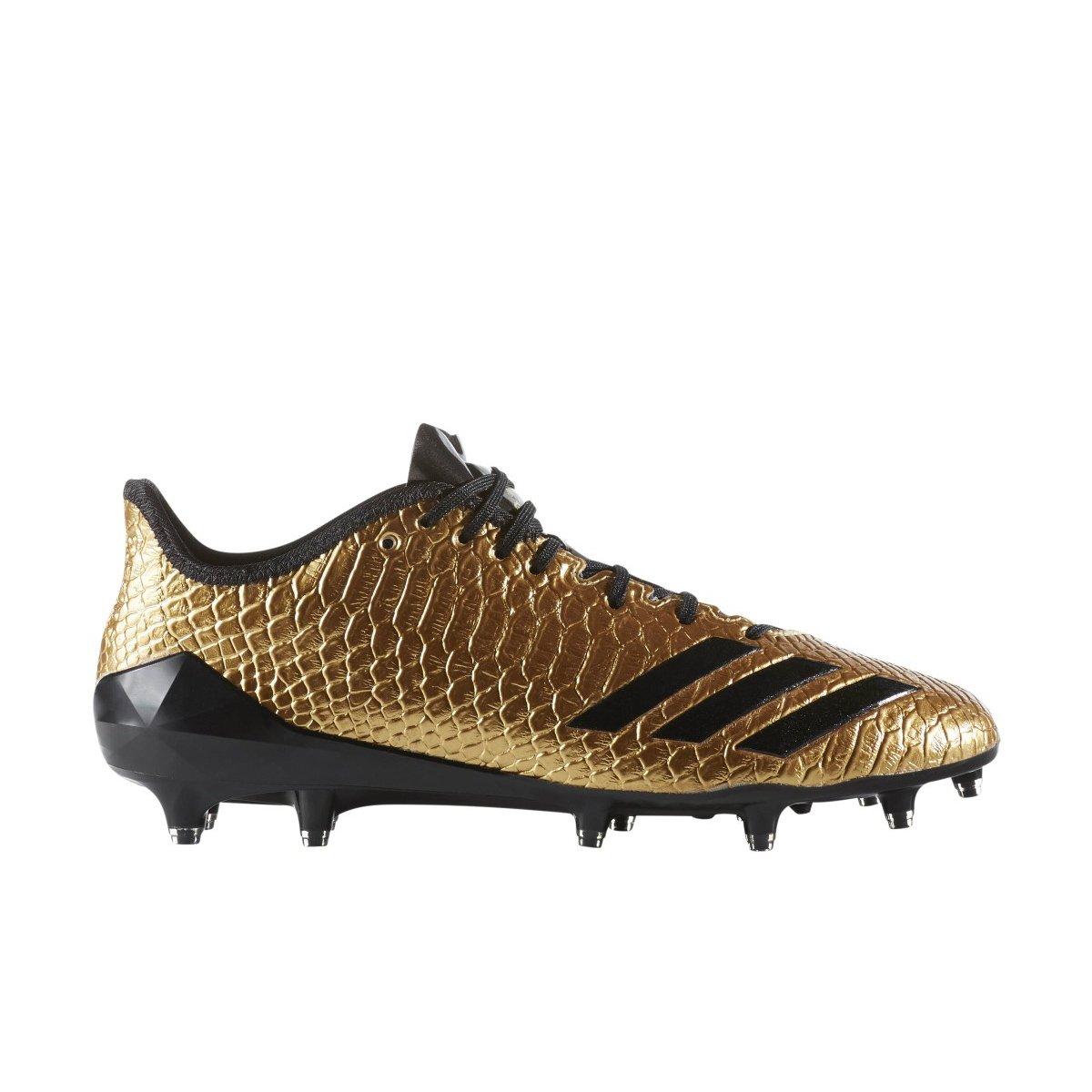 mens black and gold football cleats