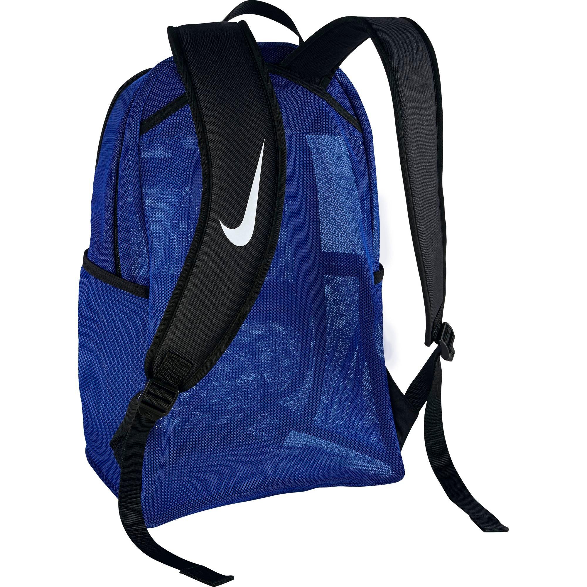 blue nike mesh backpack