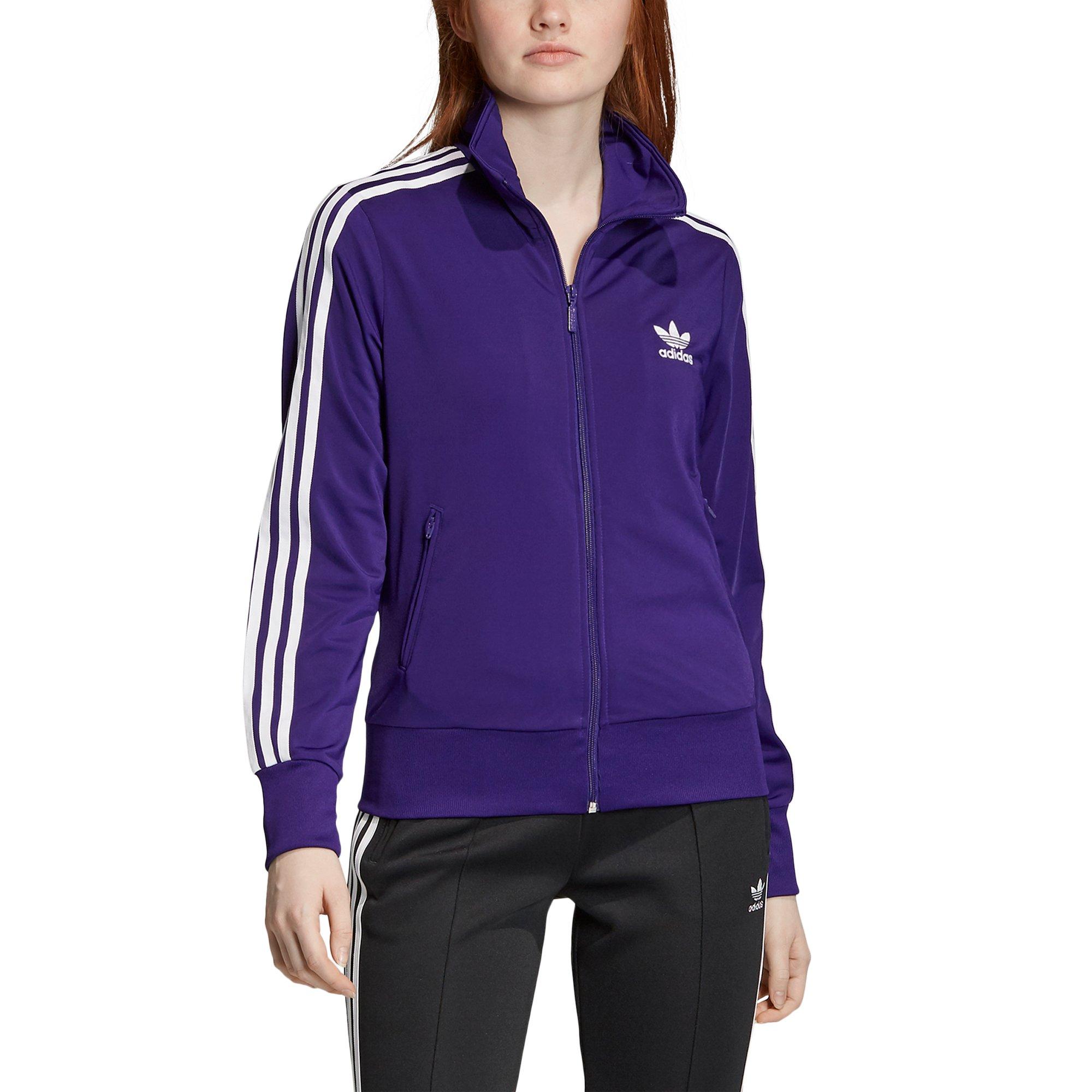 womens purple adidas track jacket
