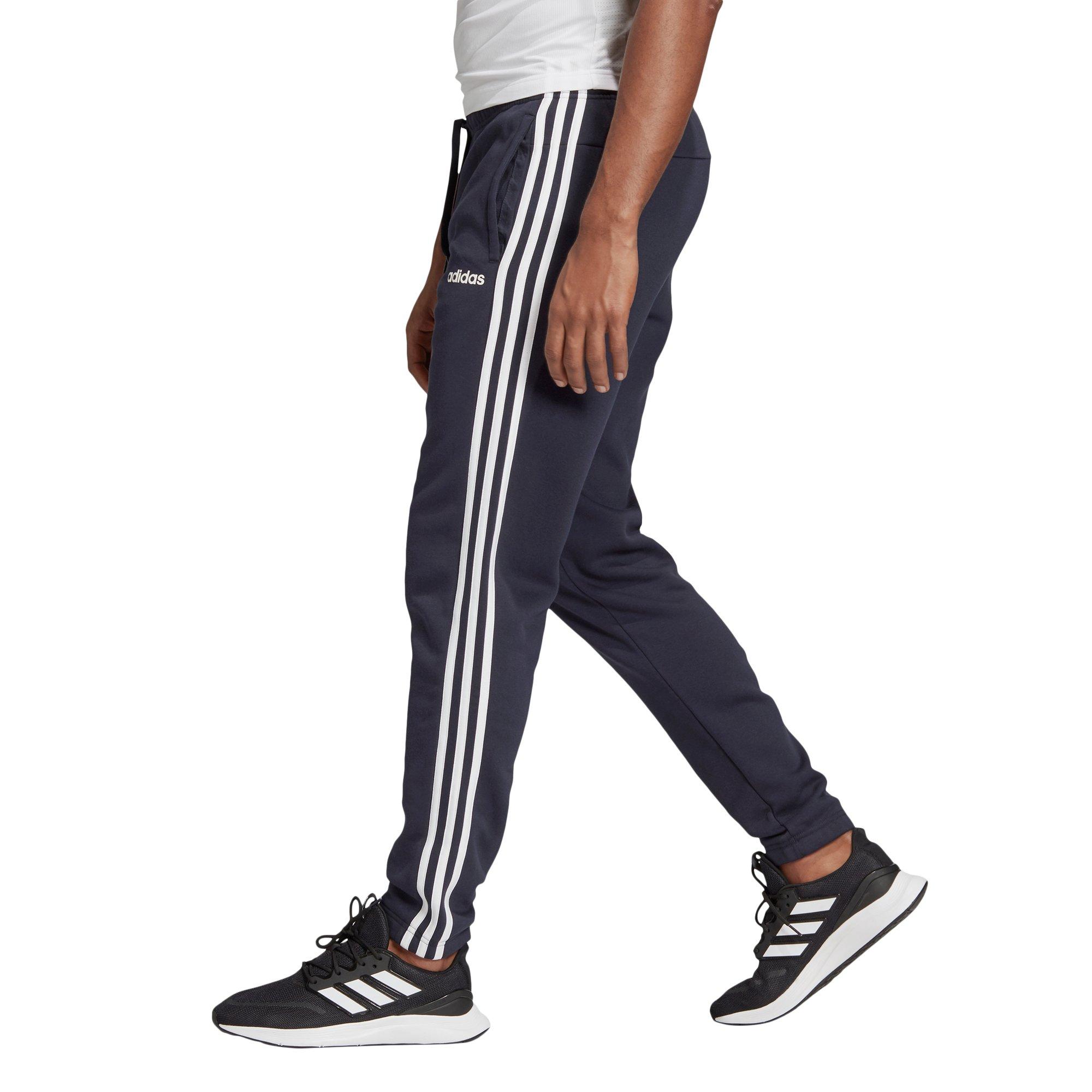 adidas 3 stripe essentials fleece pants