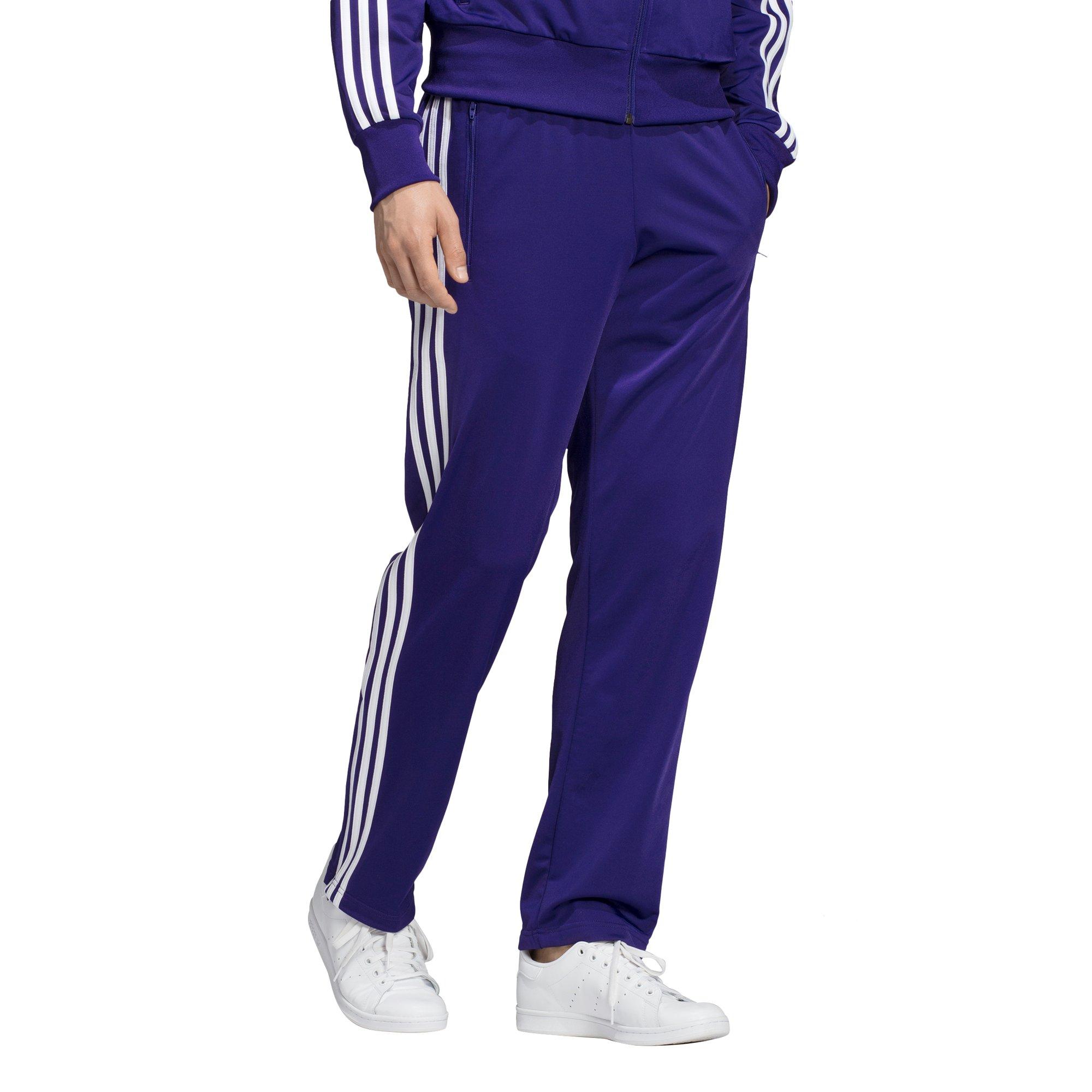 purple adidas tracksuit bottoms