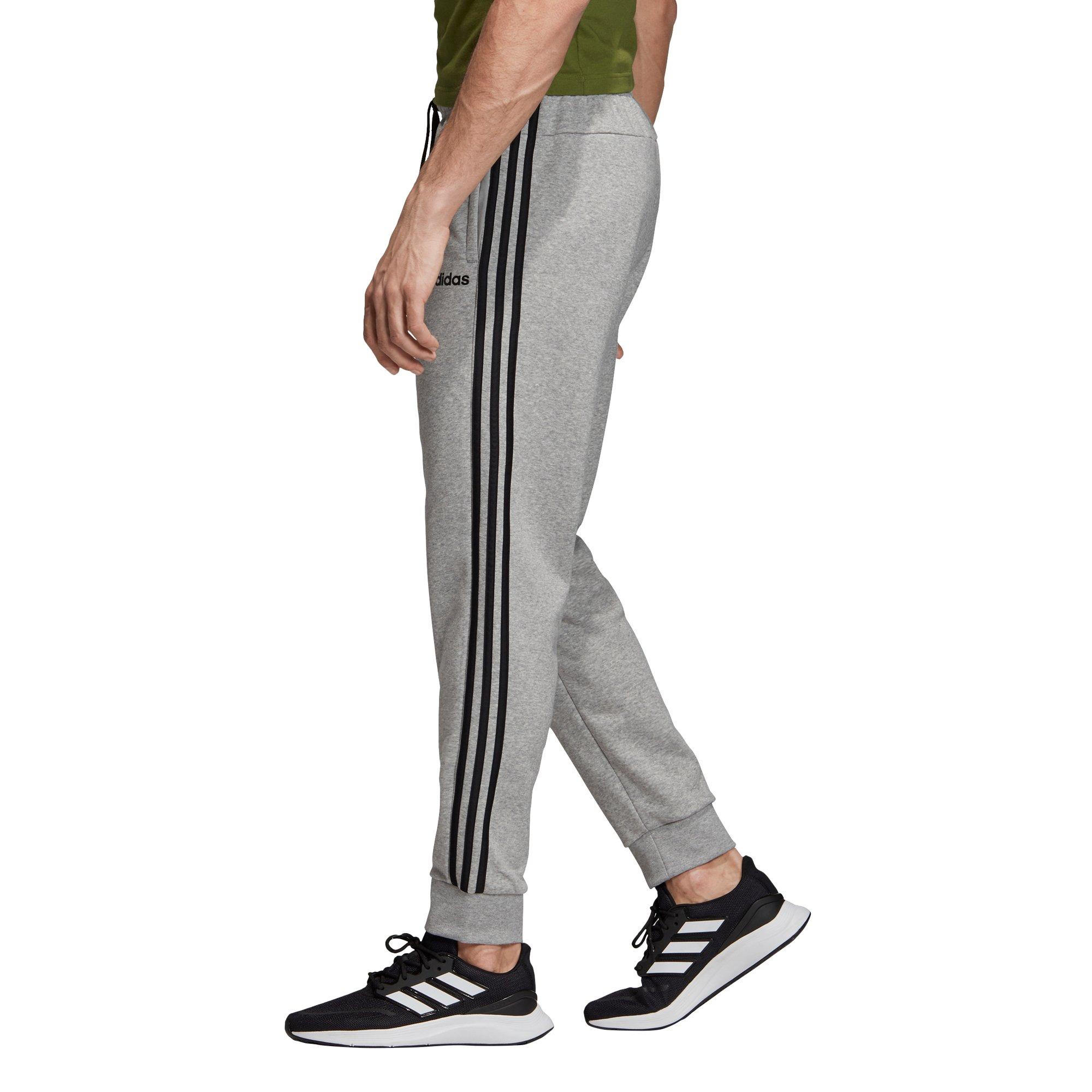 adidas men's essentials 3s tapered and cuffed pant