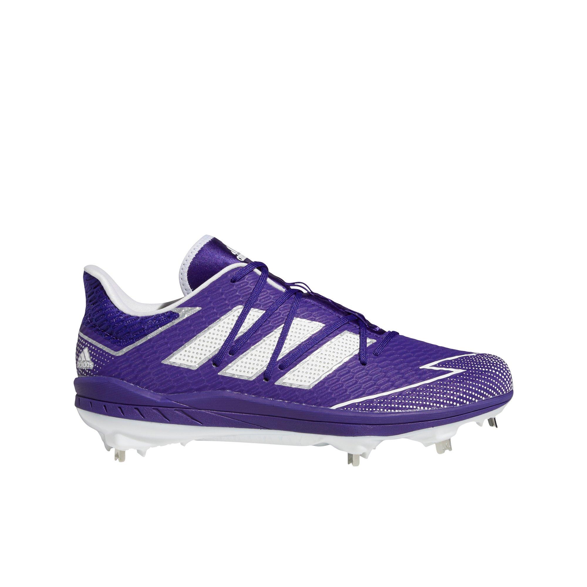 purple adidas baseball cleats