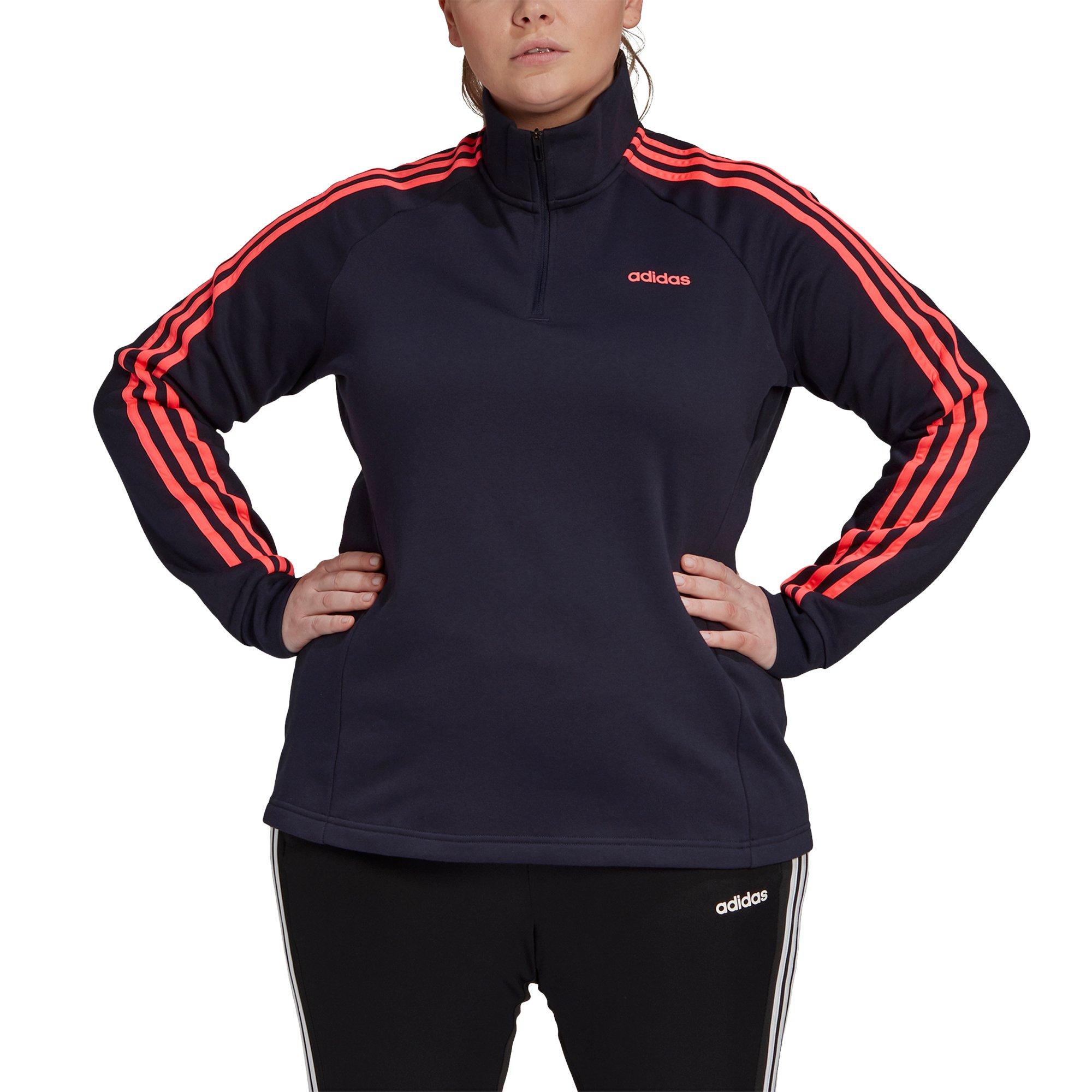 adidas 3 stripe pink track jacket