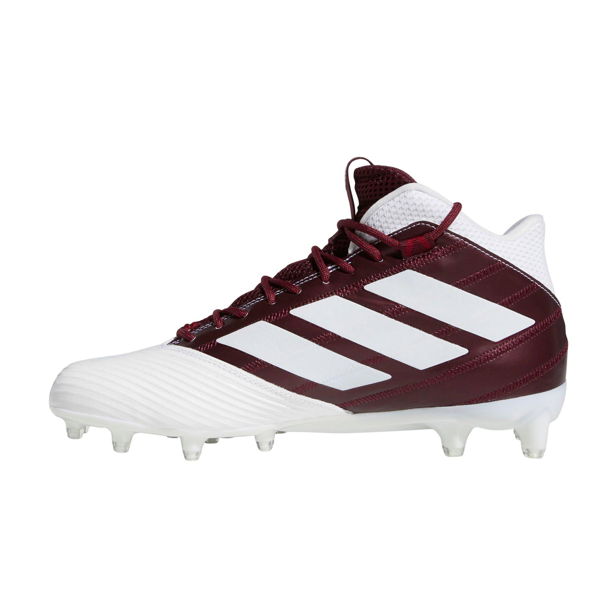 maroon adidas football cleats