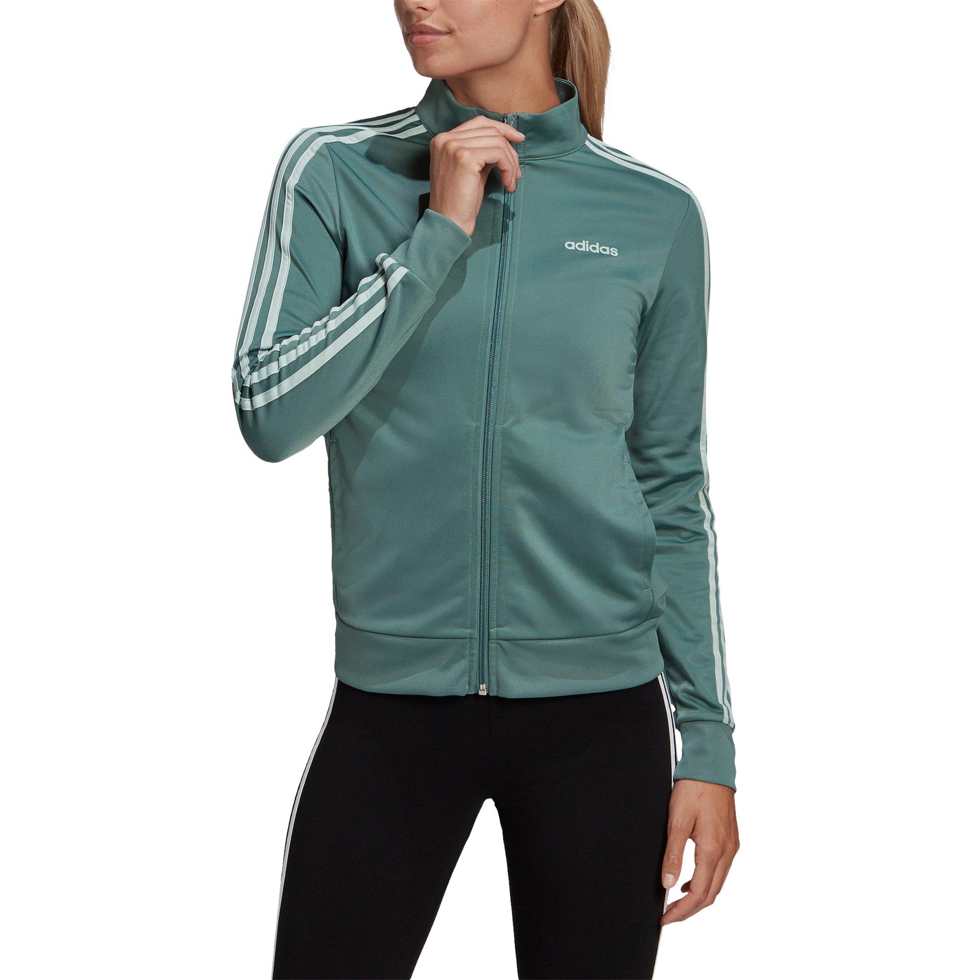 adidas women's basketball 3 stripe jacket