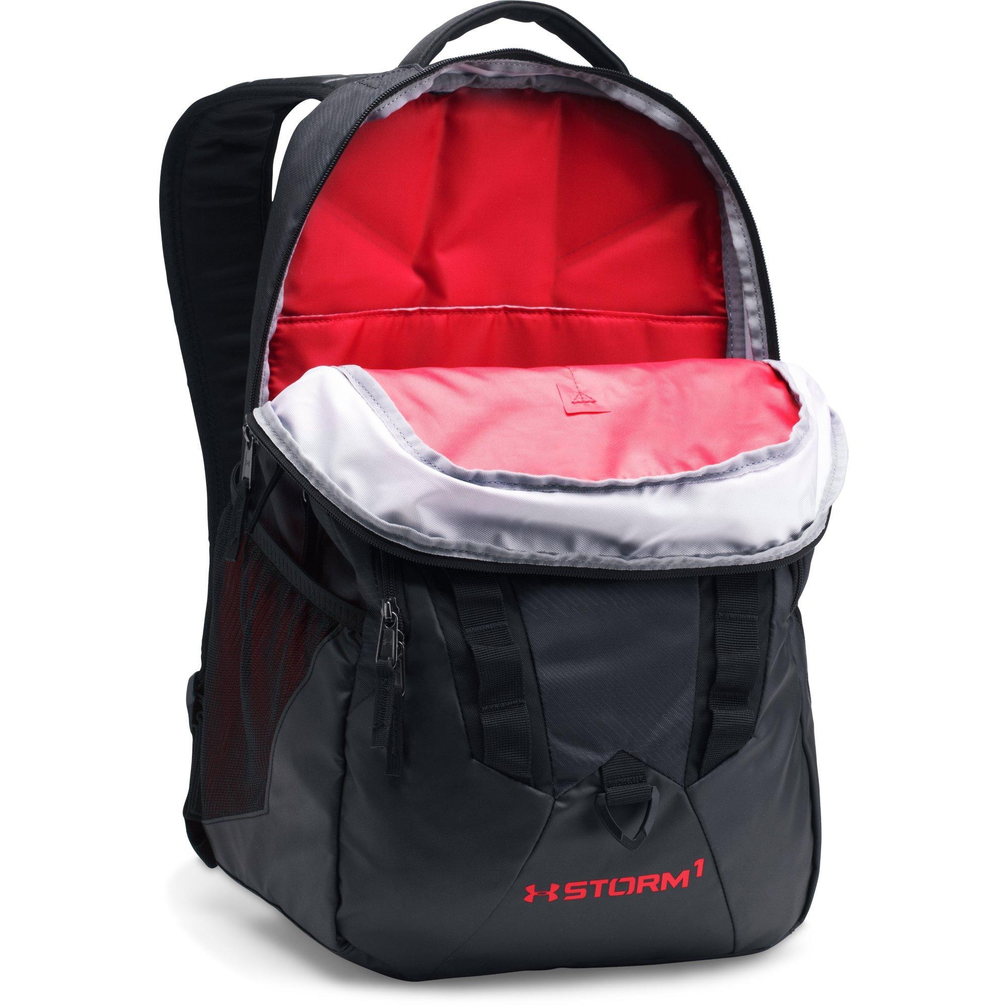 under armour backpack black and red