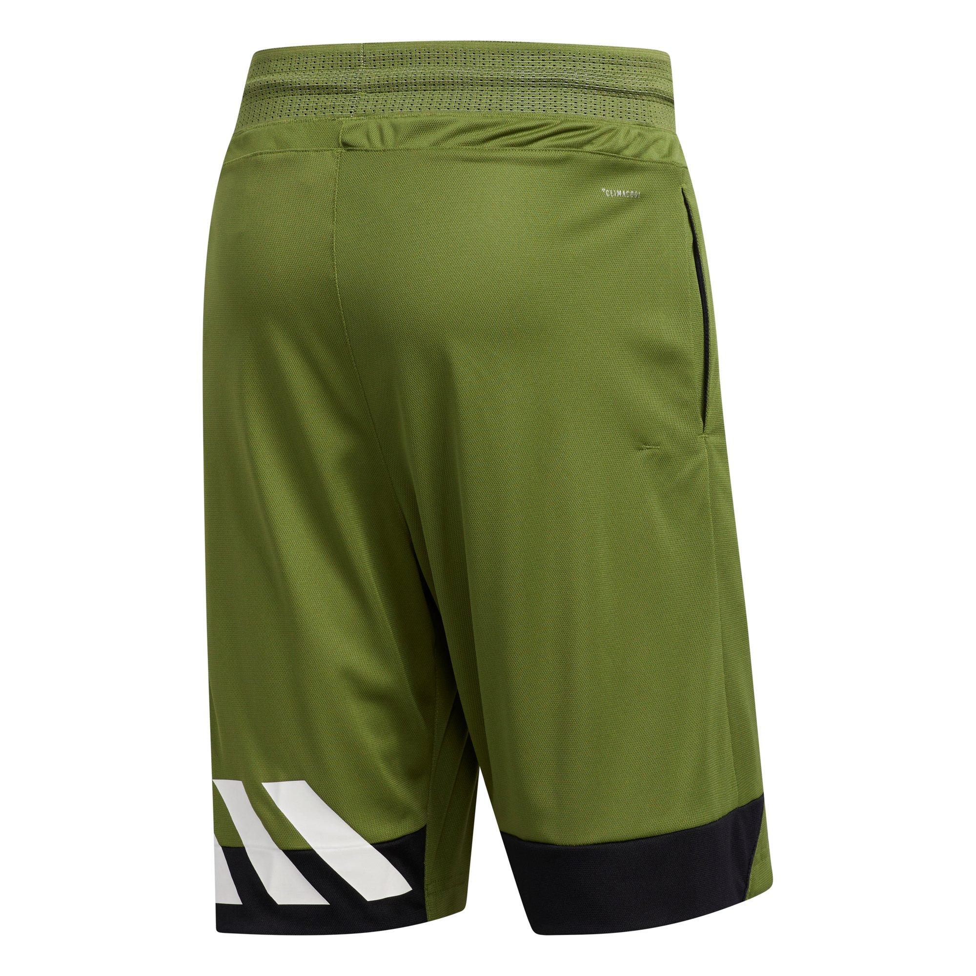 olive green adidas shorts