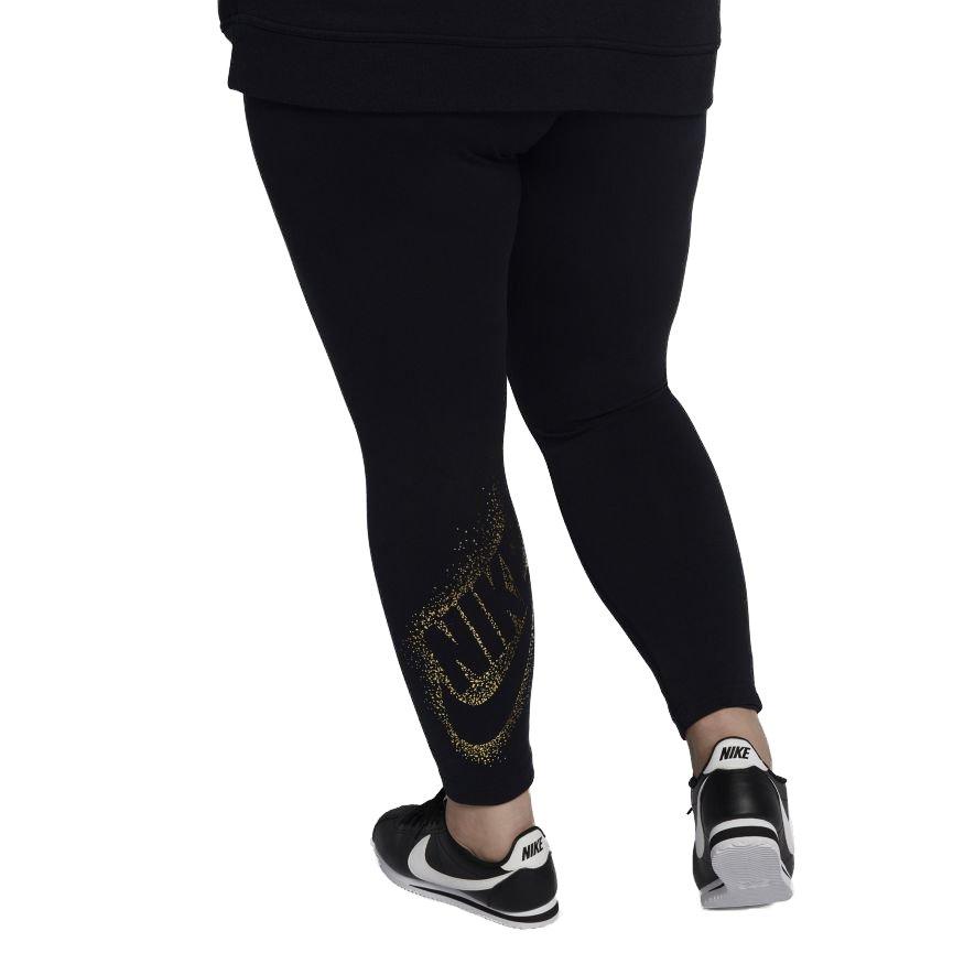 nike gold metallic leggings