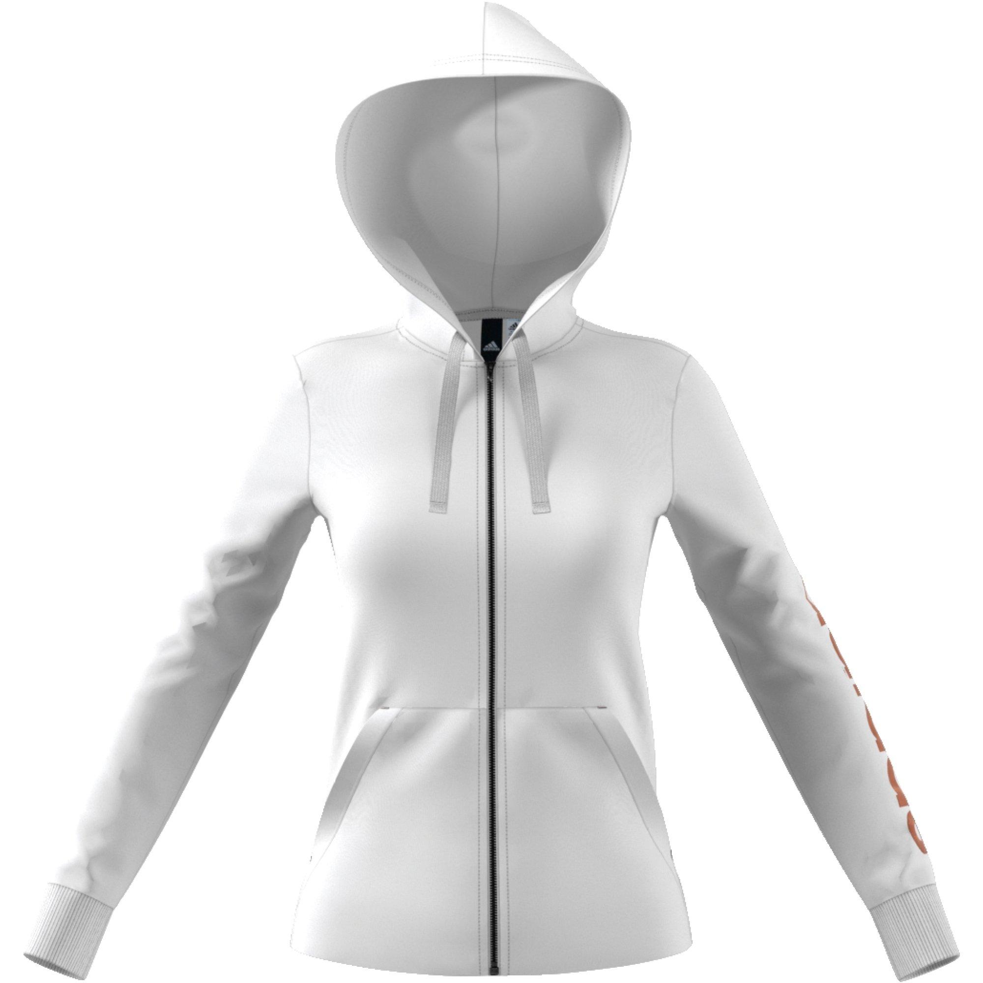 adidas women's essentials linear full zip hoodie