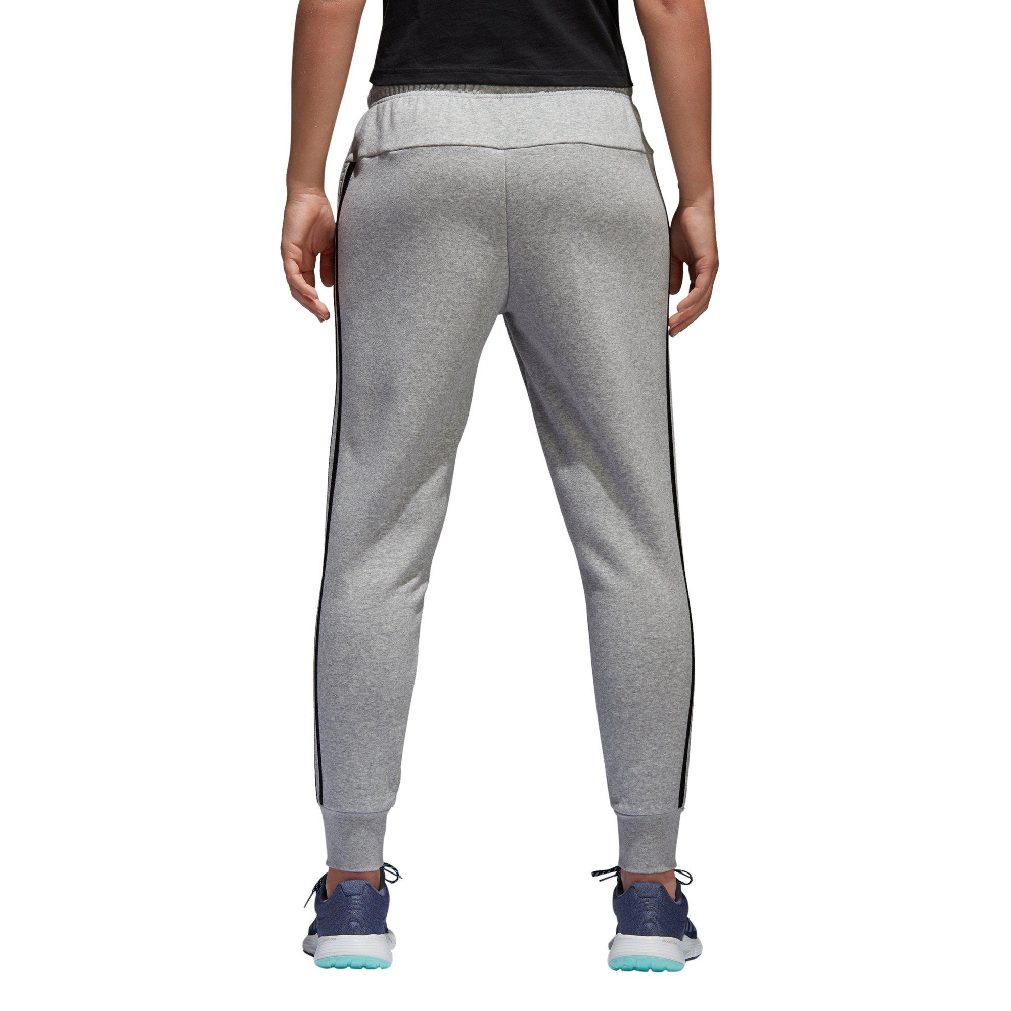 women's adidas fleece striped jogger pants