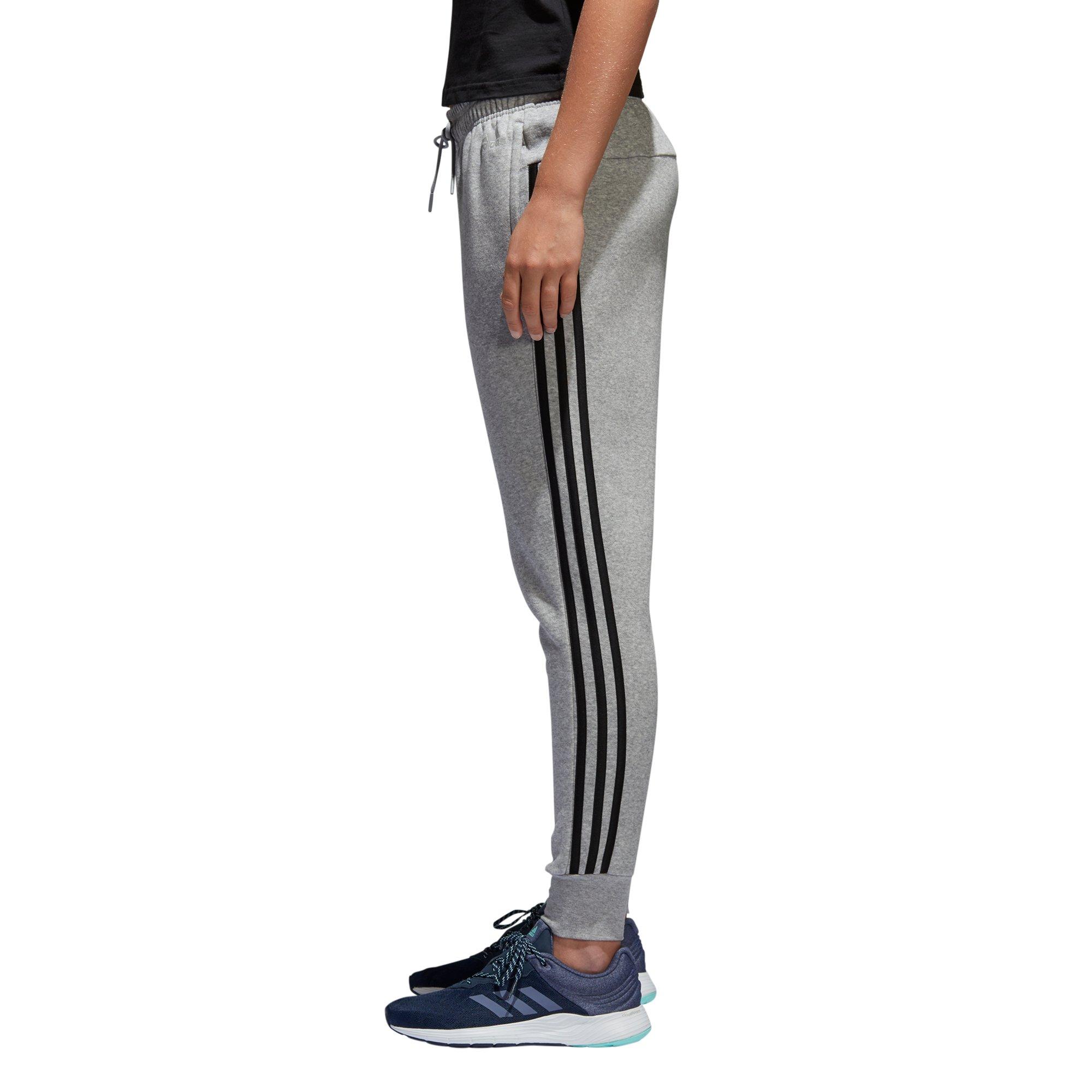 women's adidas fleece striped jogger pants