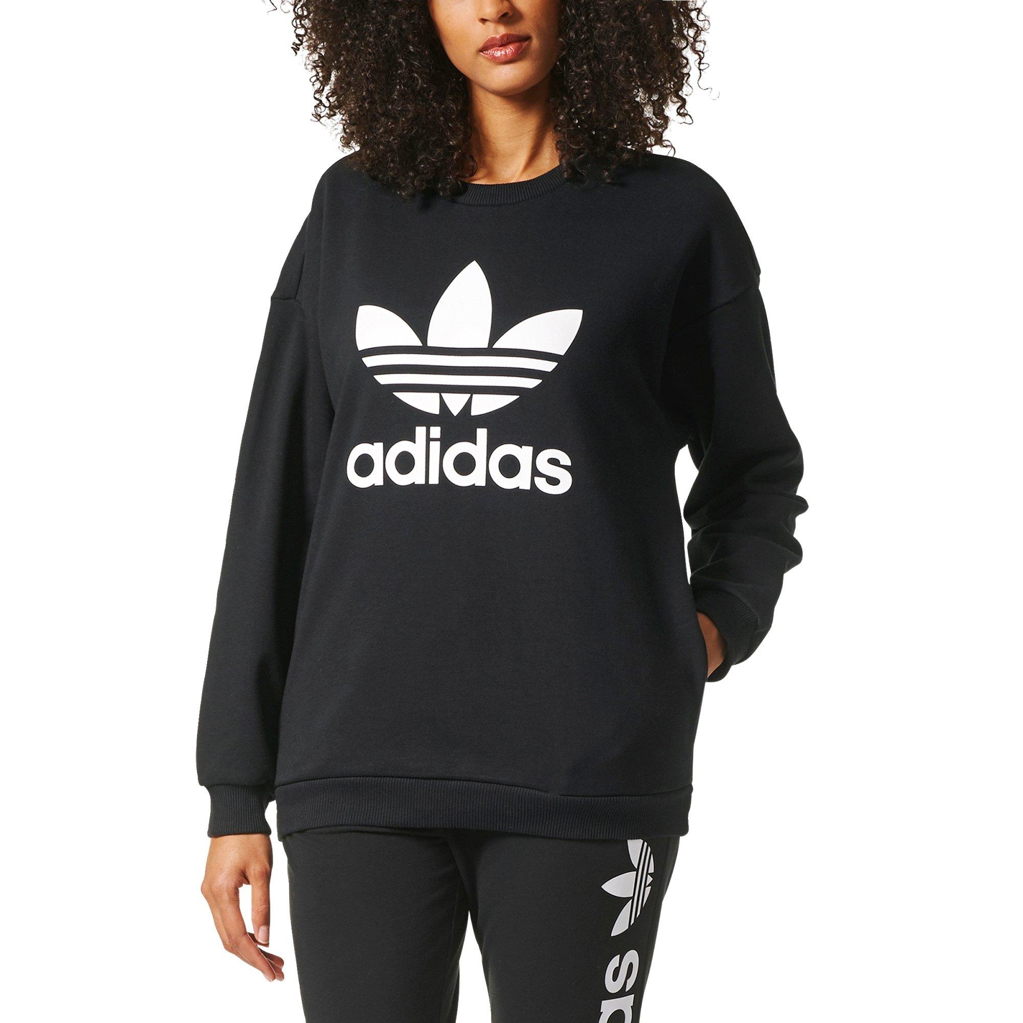 adidas trefoil sweatshirt ladies
