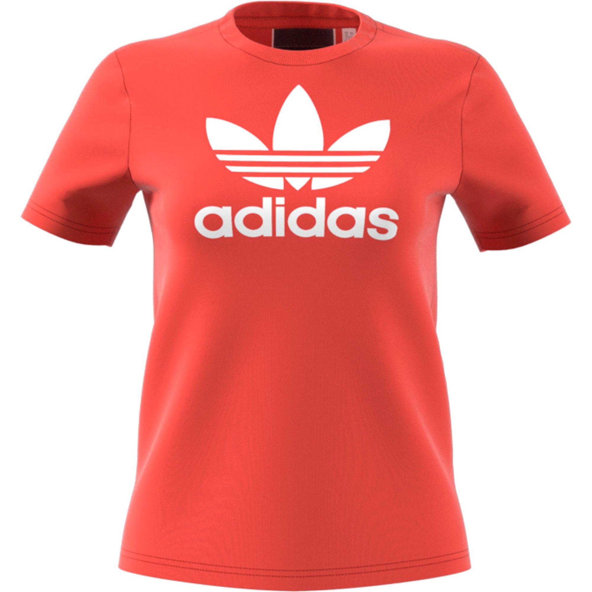 womens red adidas shirt