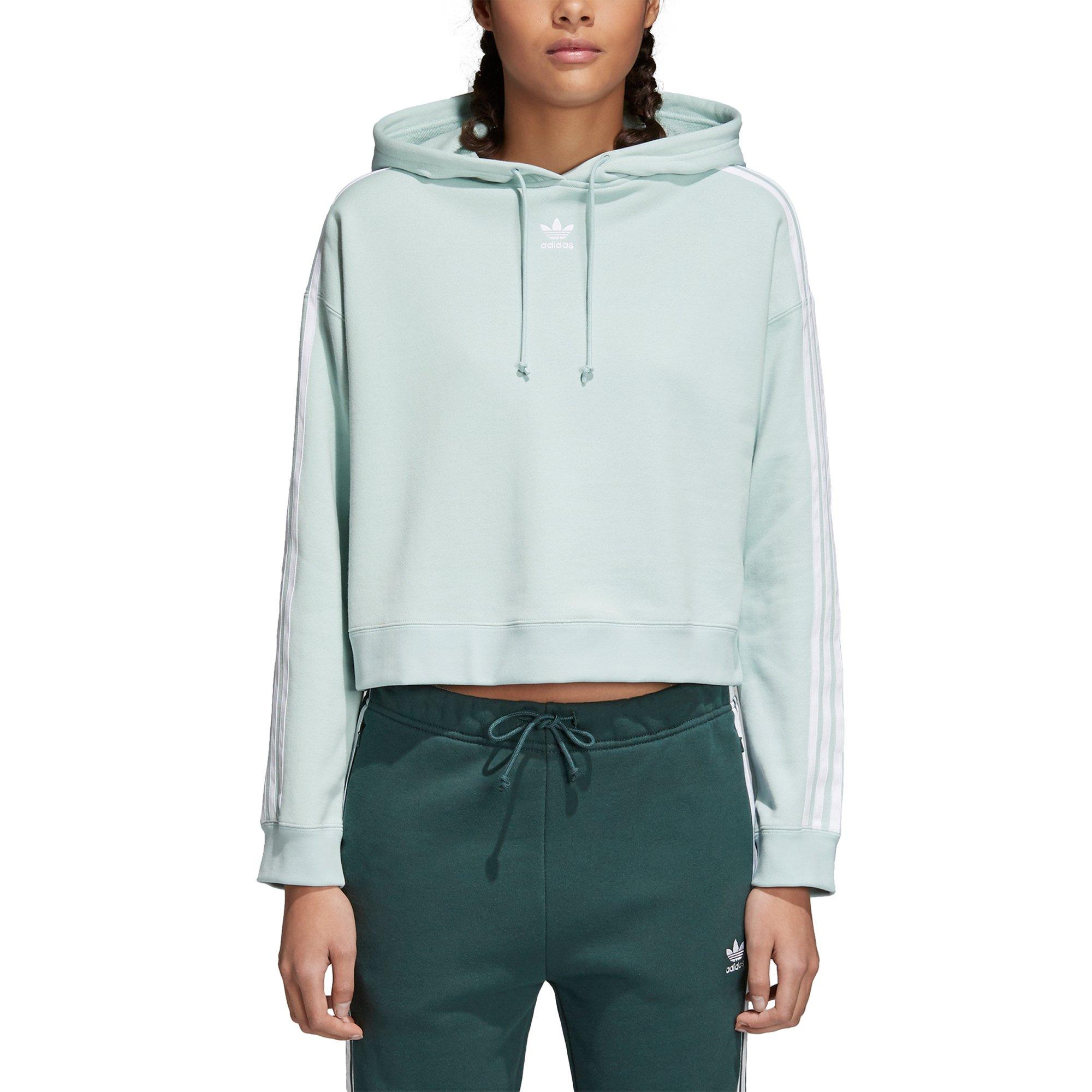 adidas mint cropped hoodie