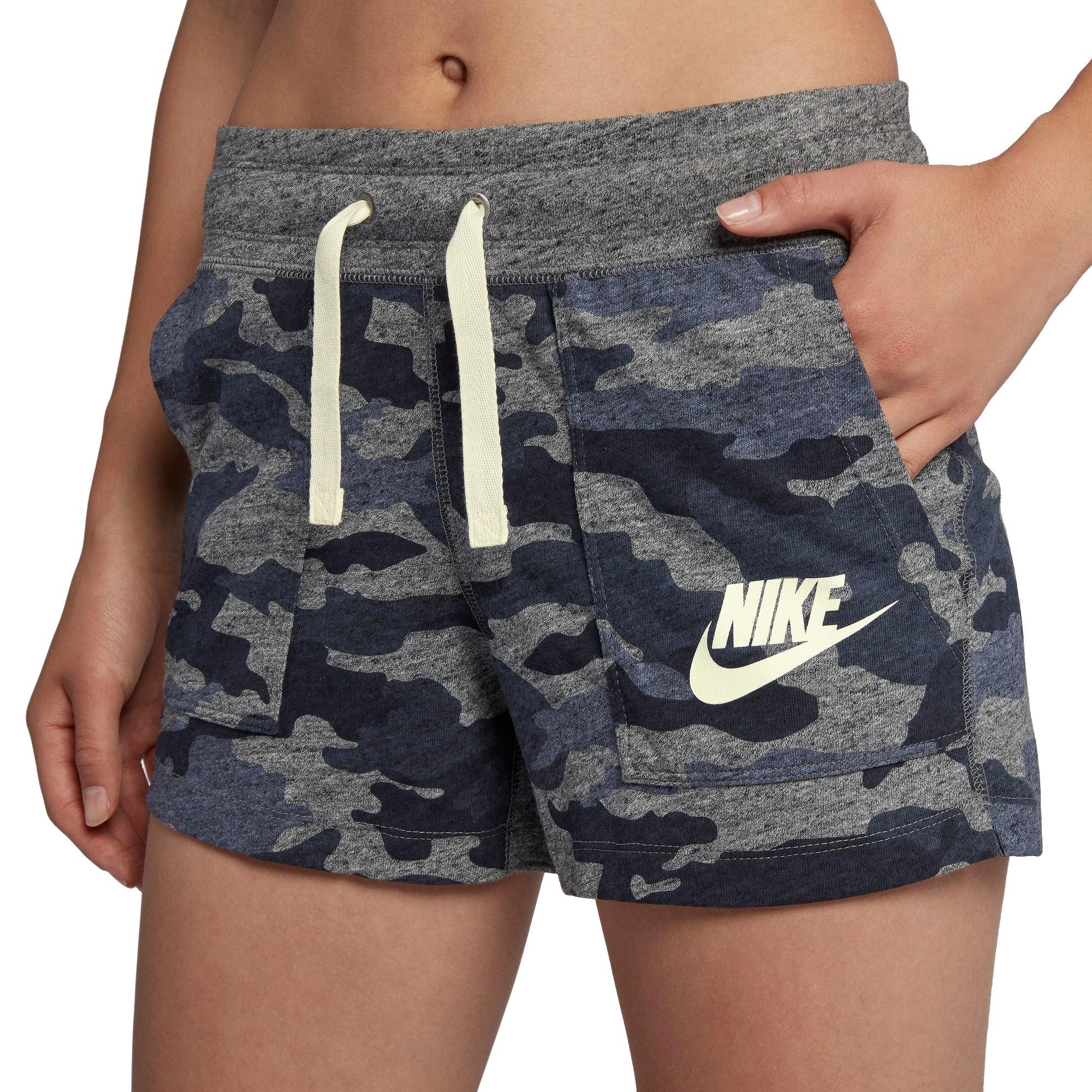 womens nike camo shorts