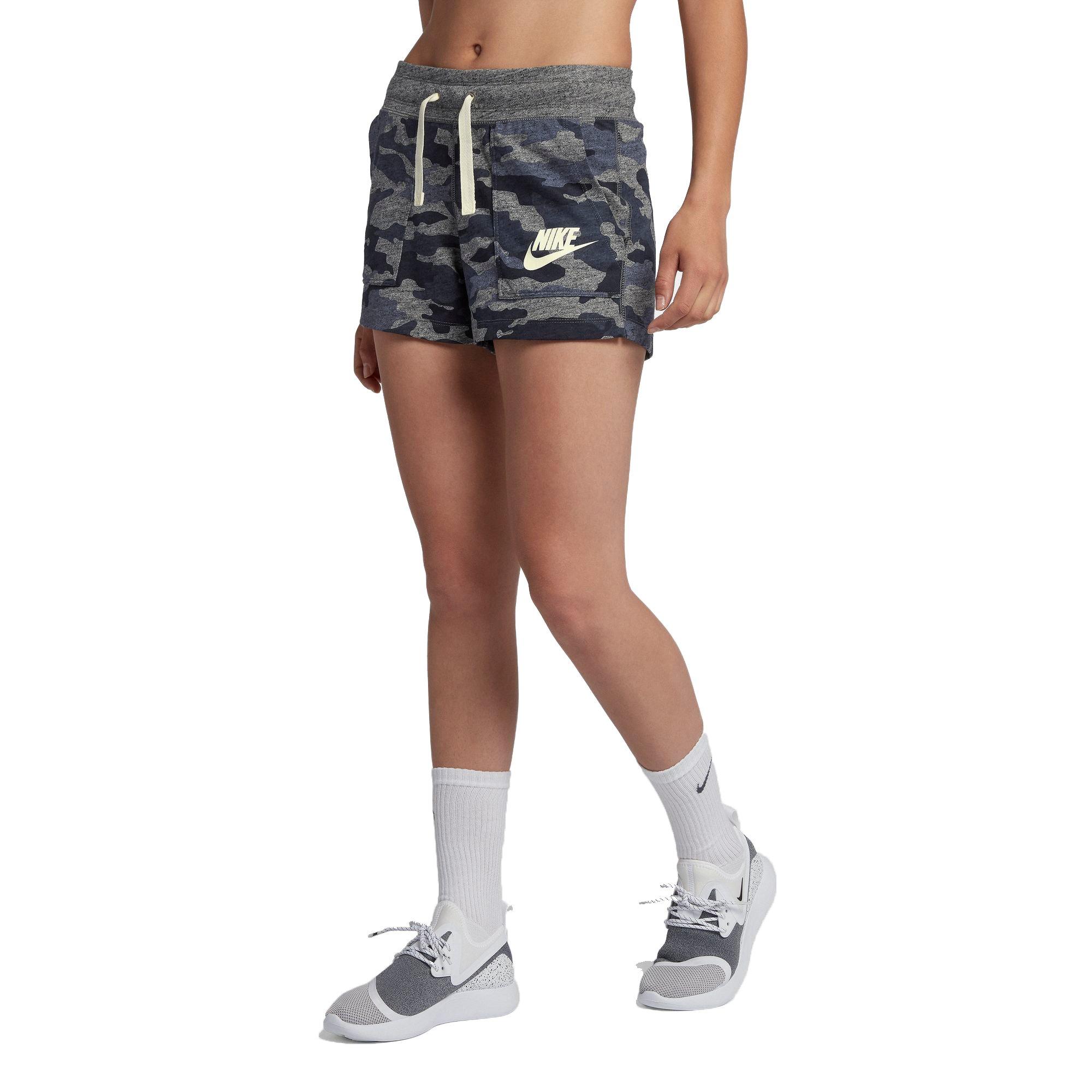 womens nike camo shorts